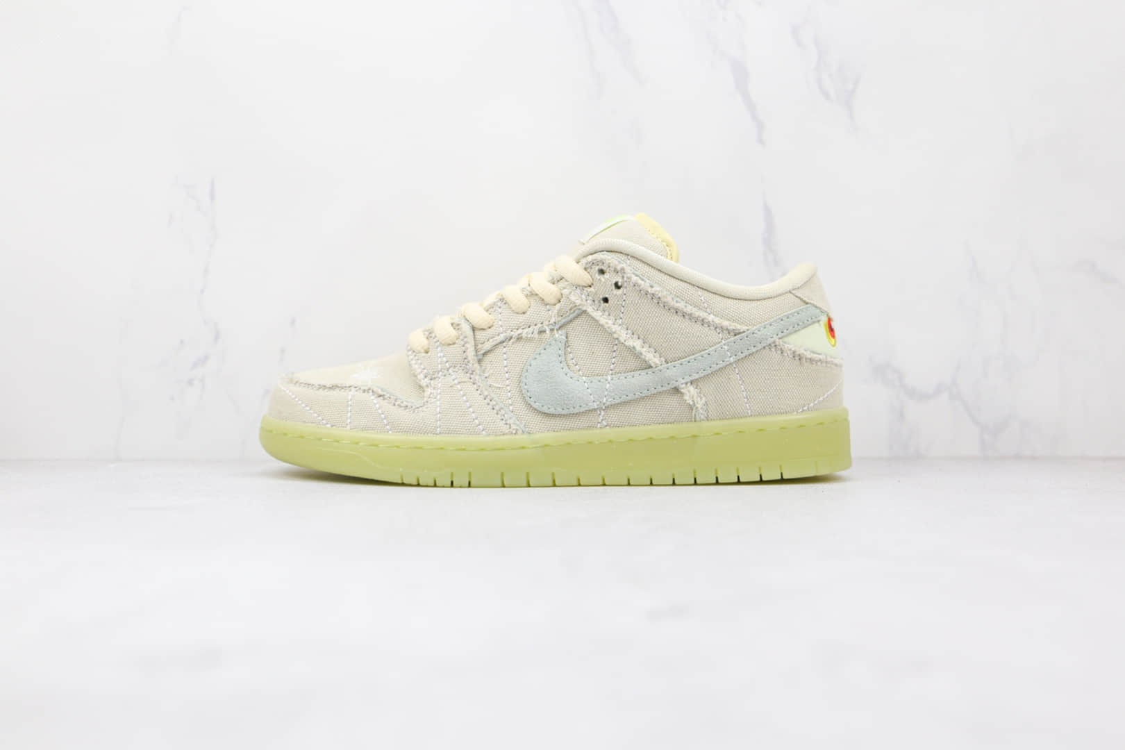 耐克Nike SB Dunk Low Mummy纯原版本低帮SB DUNK米白夜光木乃伊布面板鞋原档案数据开发 (ID:72486) - 图片1