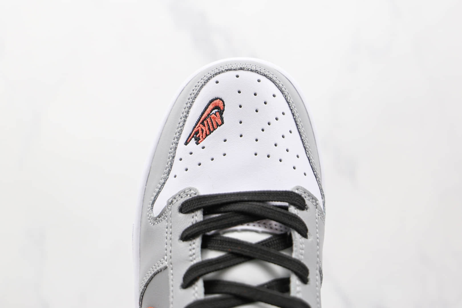 耐克Nike Dunk Low EKIN纯原版本低帮DUNK灰蓝黑橙彩色拼接板鞋原盒原标 货号:DC7454-100