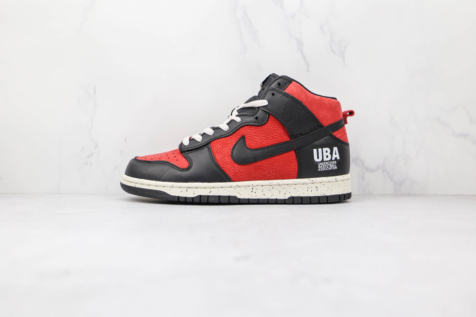 耐克Nike Dunk High UBA x Undercove联名款纯原版本高帮DUNK黑红UBA板鞋原档案数据开发 货号:DD9401-600