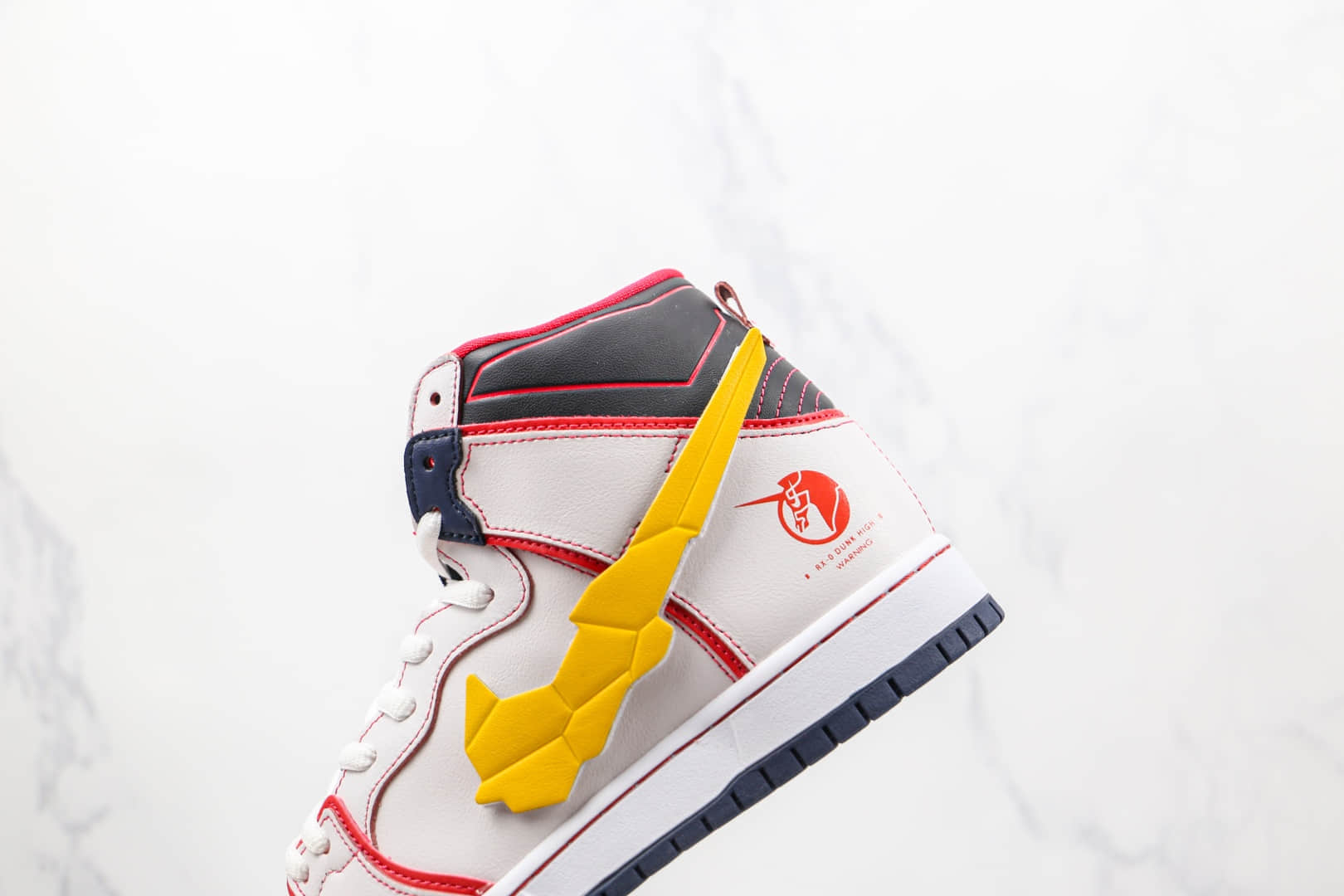 耐克Nike Dunk High Project Unicorn-RX-0 x Gundamx联名款纯原版本高帮SB DUNK白红色独角兽换钩板鞋原档案数据开发 货号:DH7717-100