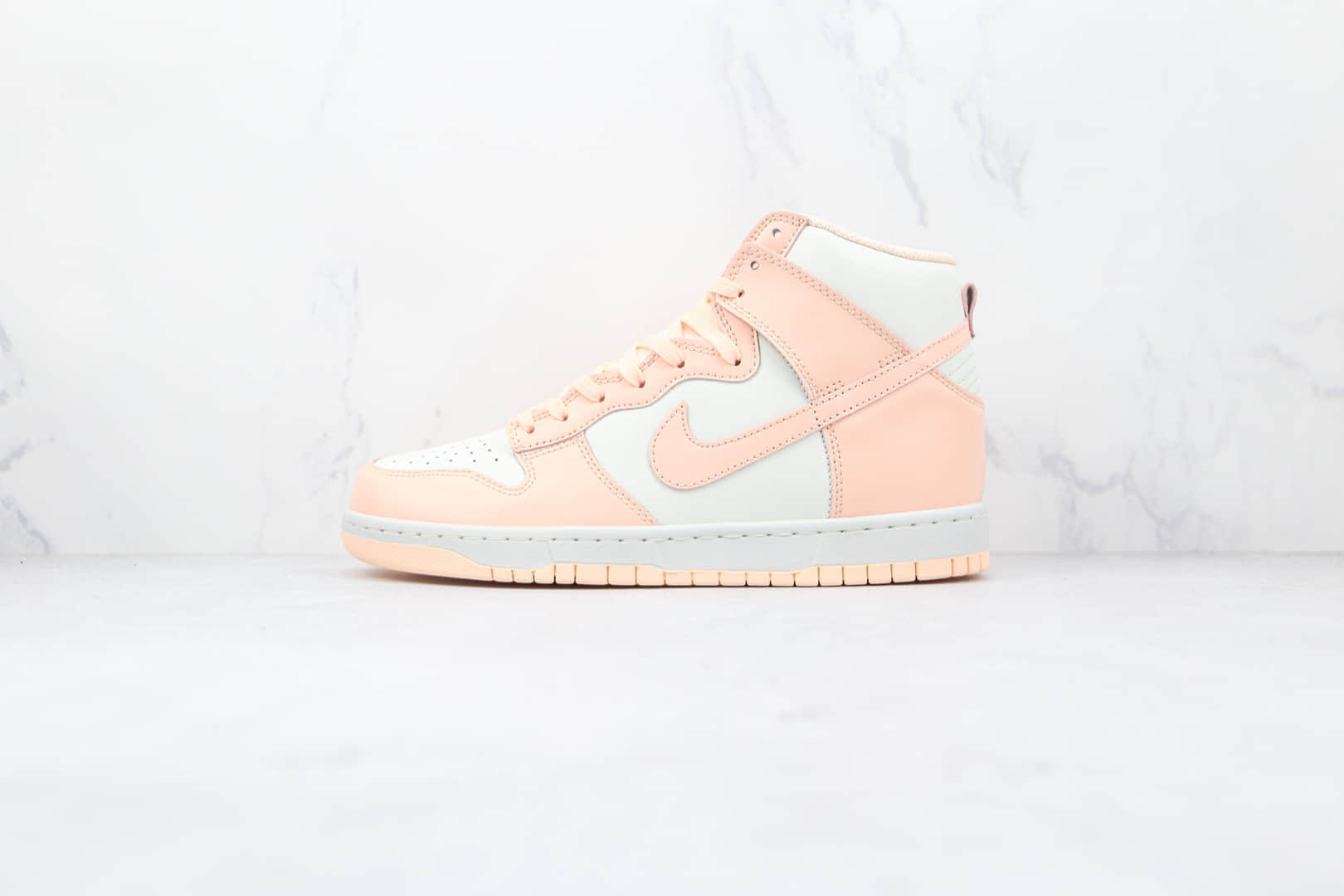耐克Nike Dunk High Crimson Tint纯原版本高帮DUNK白粉淡粉色板鞋原档案数据开发 (ID:72675) - 图片1