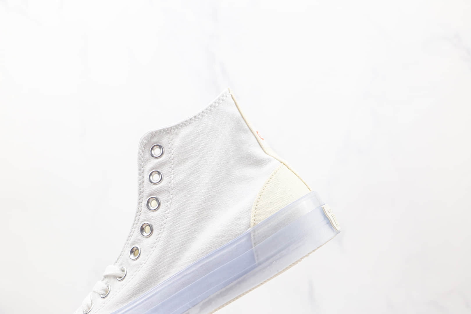 匡威Converse Chuck Taylor All Star CX公司级版本高帮白色水晶底果冻帆布鞋原盒原标 货号:172471C