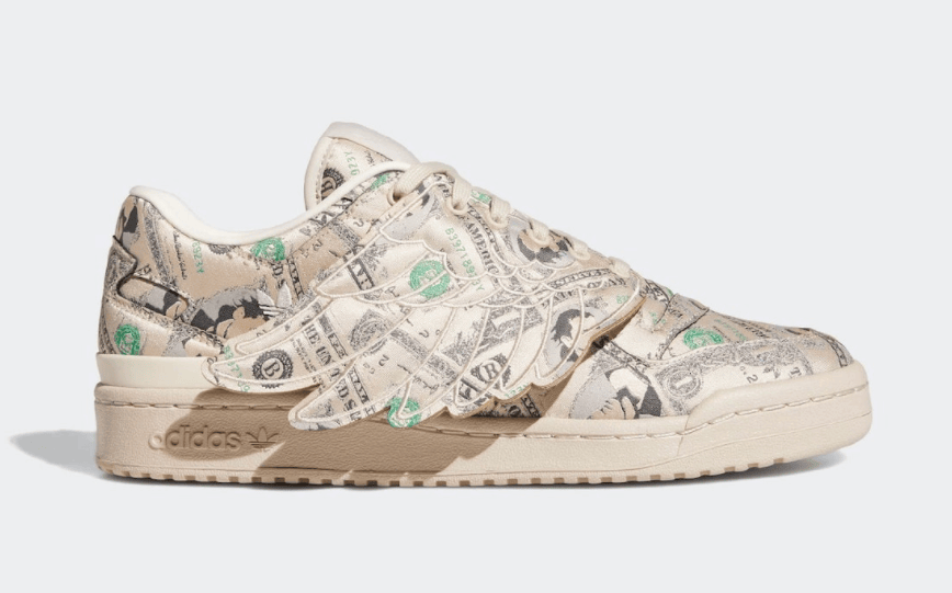 这双鞋居然用“美金”装饰！？低帮Jeremy Scott x adidas“翅膀鞋”惊艳亮相！ (ID:72763) - 图片1