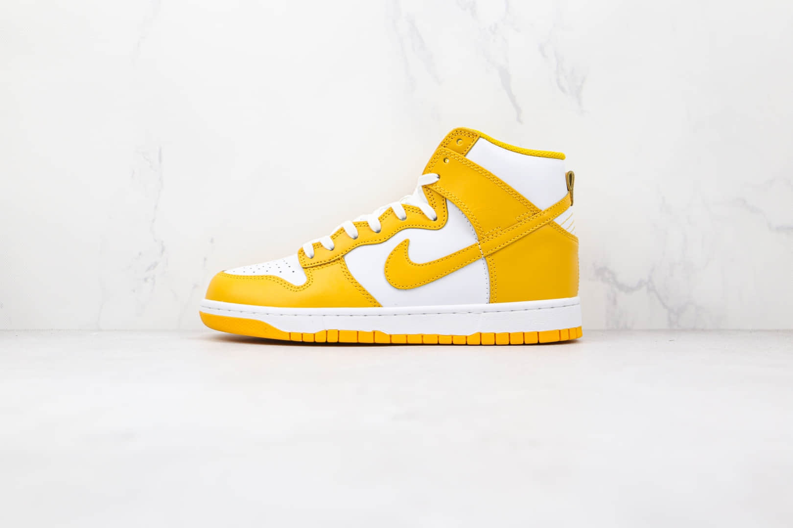 耐克Nike Dunk High Dark Sulfur纯原版本高帮DUNK姜黄色板鞋原档案数据开发 (ID:72849) - 图片1
