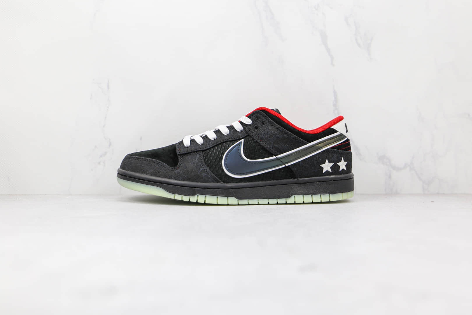 耐克Nike Dunk Low x LPL英雄联盟联名款纯原版本低帮DUNK夜光星星黑色板鞋原盒原标　货号：DO2327-011 (ID:72881) - 图片1