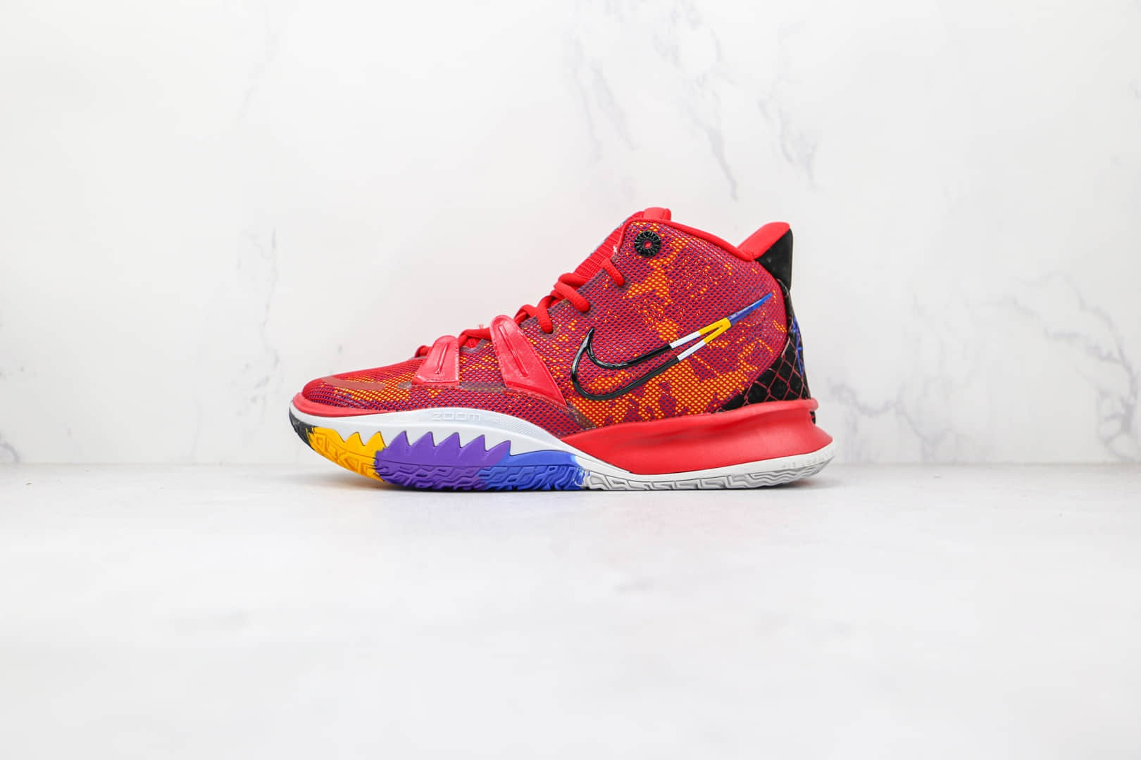 耐克Nike Kyrie 7 Ep纯原版本欧文7代红色英雄主题篮球鞋内置气垫支持实战 (ID:73110) - 图片1