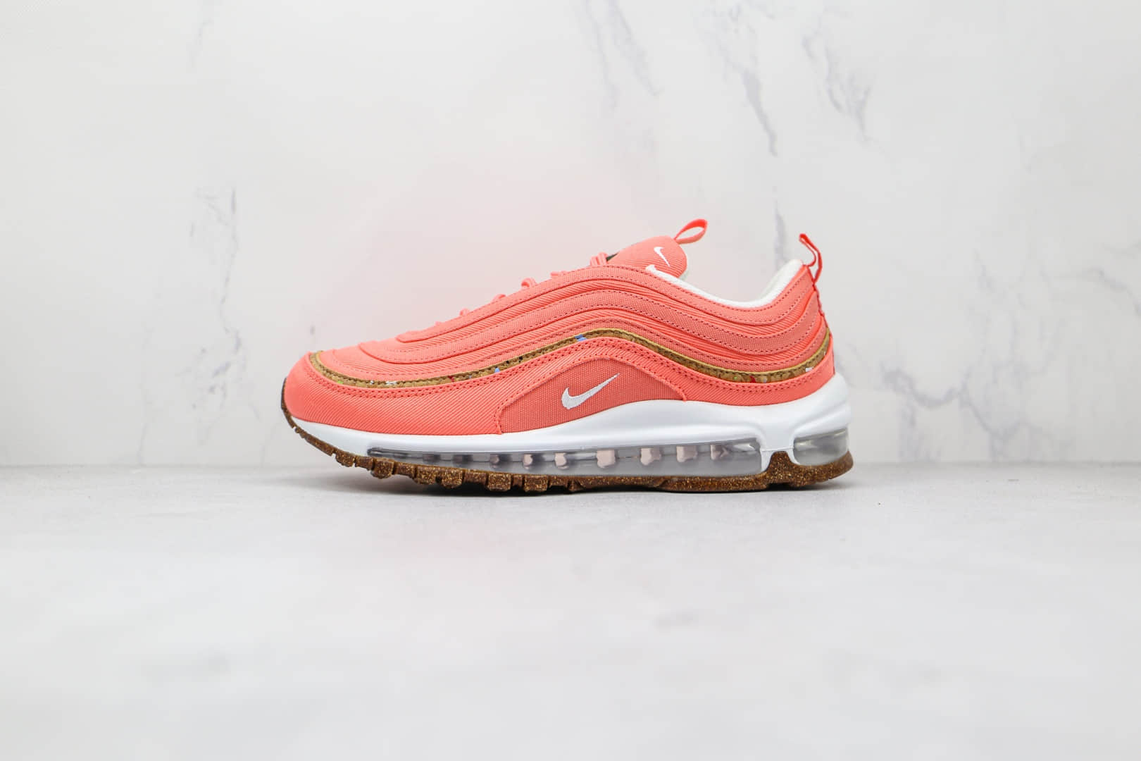 耐克Nike Air Max 97 Cork纯原版本子弹Max97珊瑚色气垫鞋原楦头纸板打造 (ID:73366) - 图片1