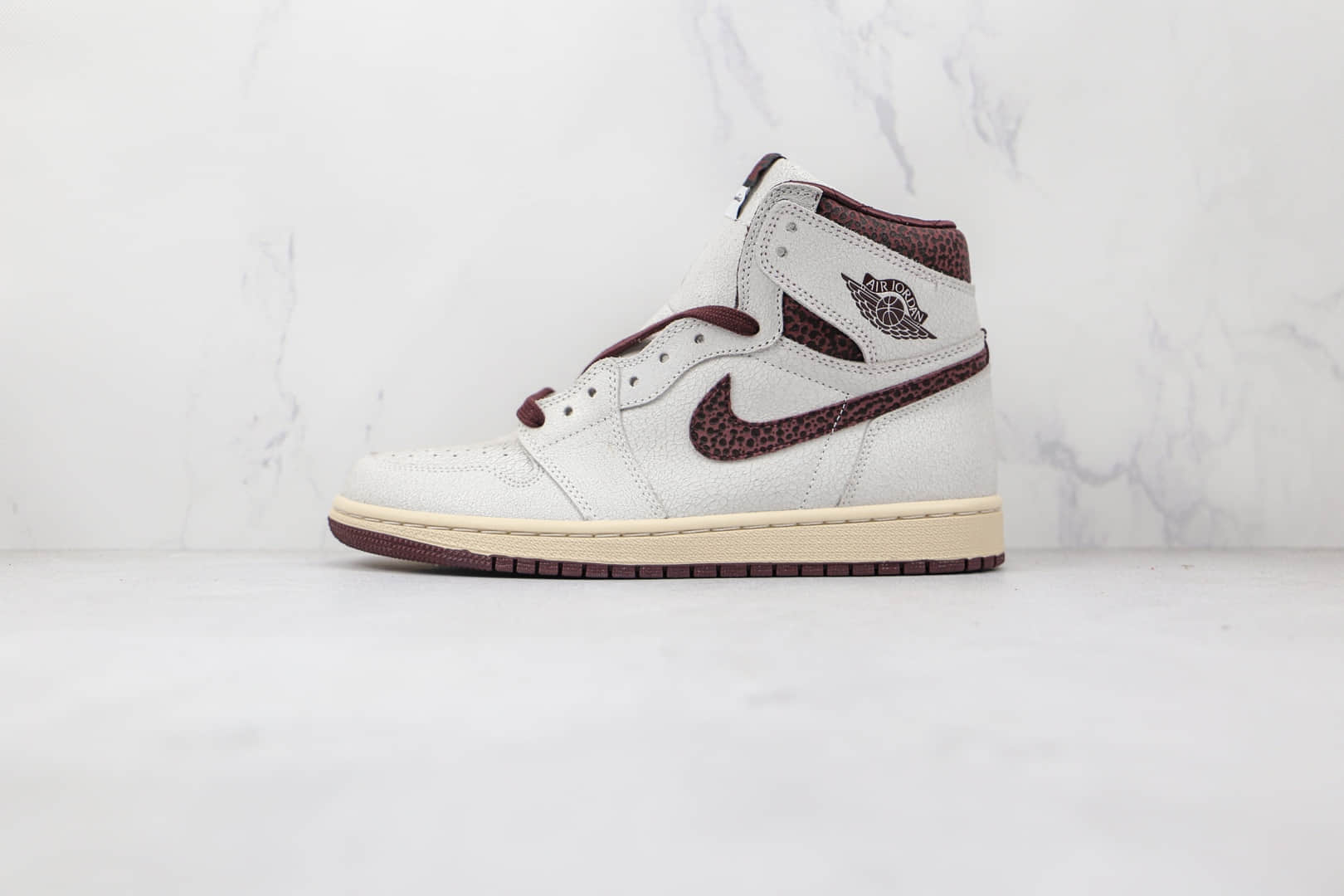 乔丹Air Jordan 1 High OG纯原版本高帮AJ1白酒红色蛇皮纹爆裂纹篮球鞋原楦头纸板打造 (ID:73460) - 图片1