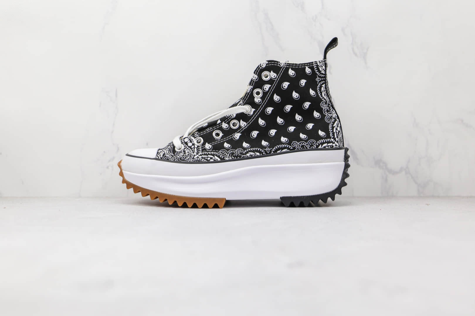 匡威Converse Run Star Hike公司级版本厚底锯齿腰果花帆布鞋原楦头纸板打造原盒原标 (ID:73492) - 图片1