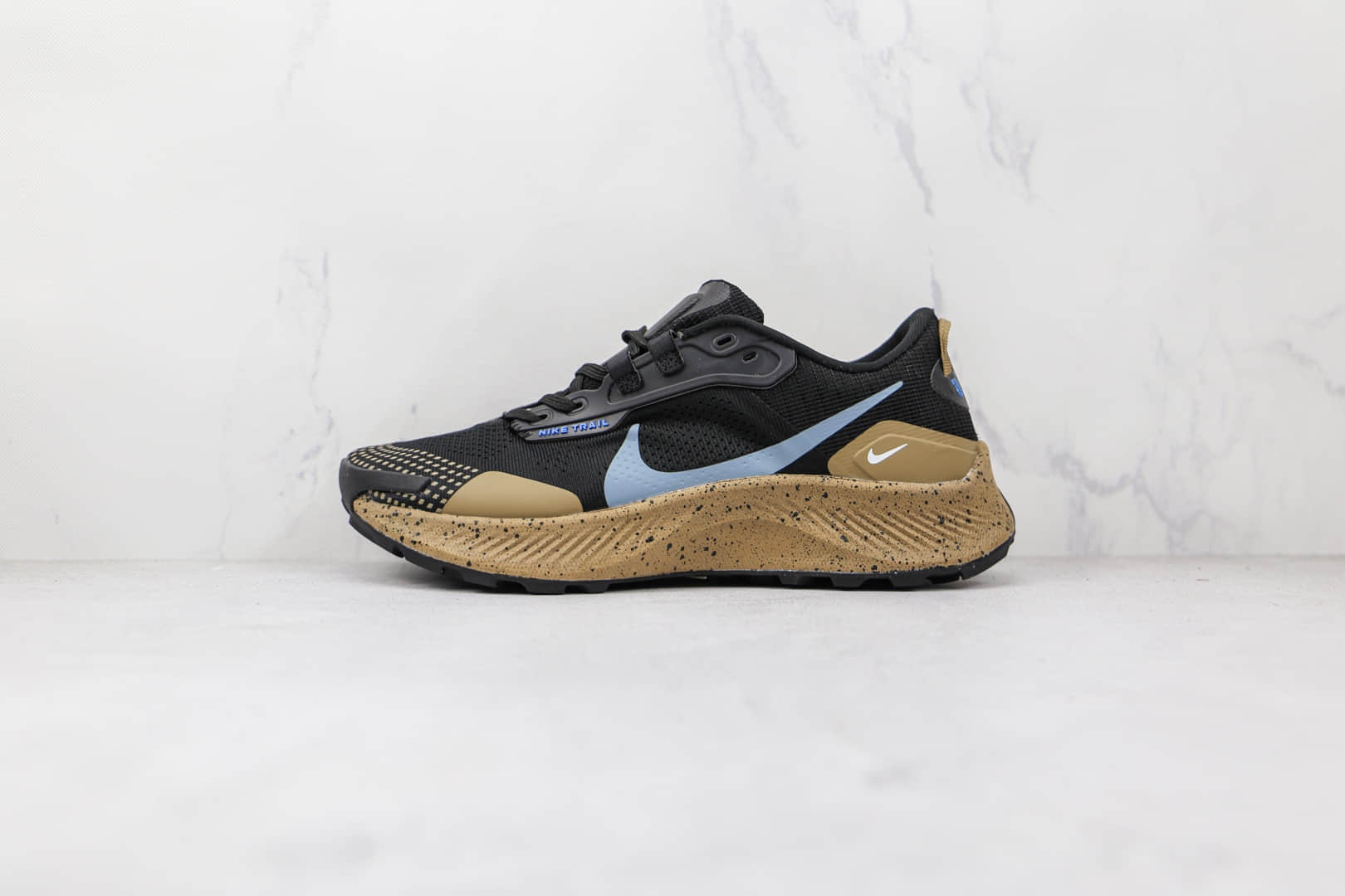 耐克NIKE PEGASUS TRAIL 3纯原版本飞马3代黑蓝色越野跑鞋原楦头纸板打造 (ID:73513) - 图片1