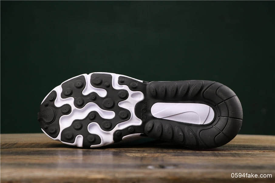 耐克Nike React Air Max 270公司级瑞亚高桥盾网纱系列机能半气垫跑步鞋 货号:AO4971-101