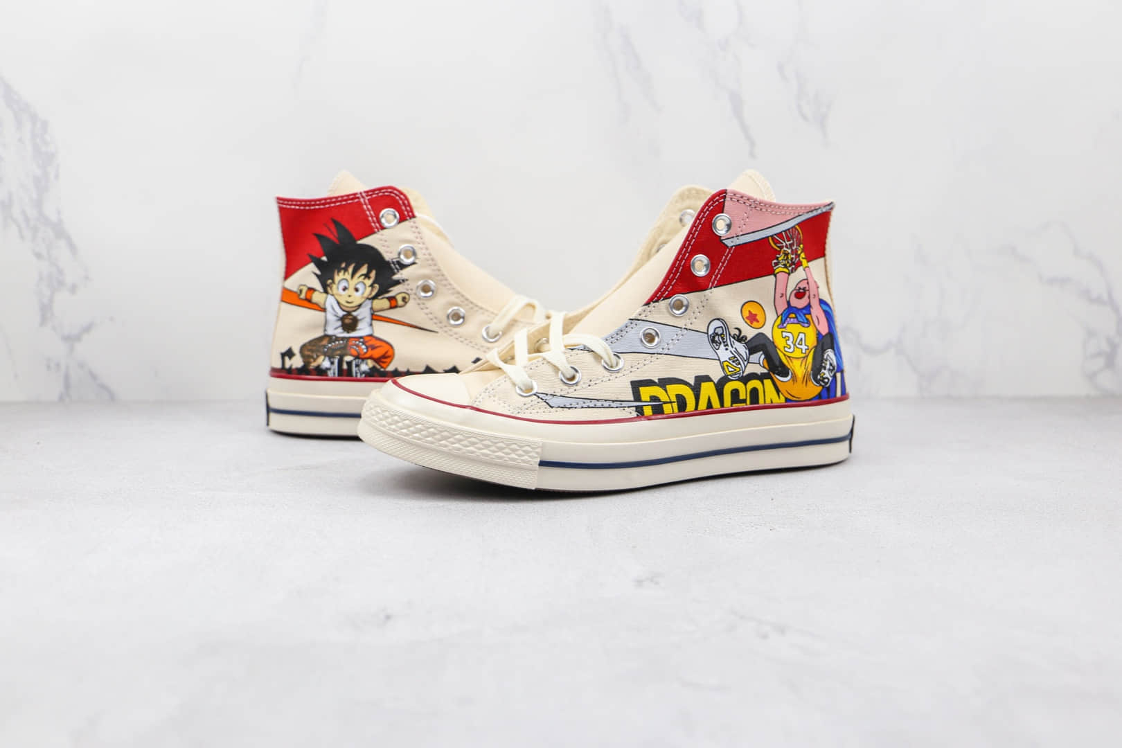 匡威Converse chuck 1970s公司级版本七龙珠联名款漫画限定版硫化帆布鞋原楦头纸板打造原盒原标 (ID:73857) - 图片1