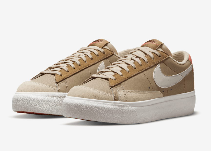 秋冬卡其装扮!全新Nike Blazer Low Platform即将登场! 货号:DQ9318-200