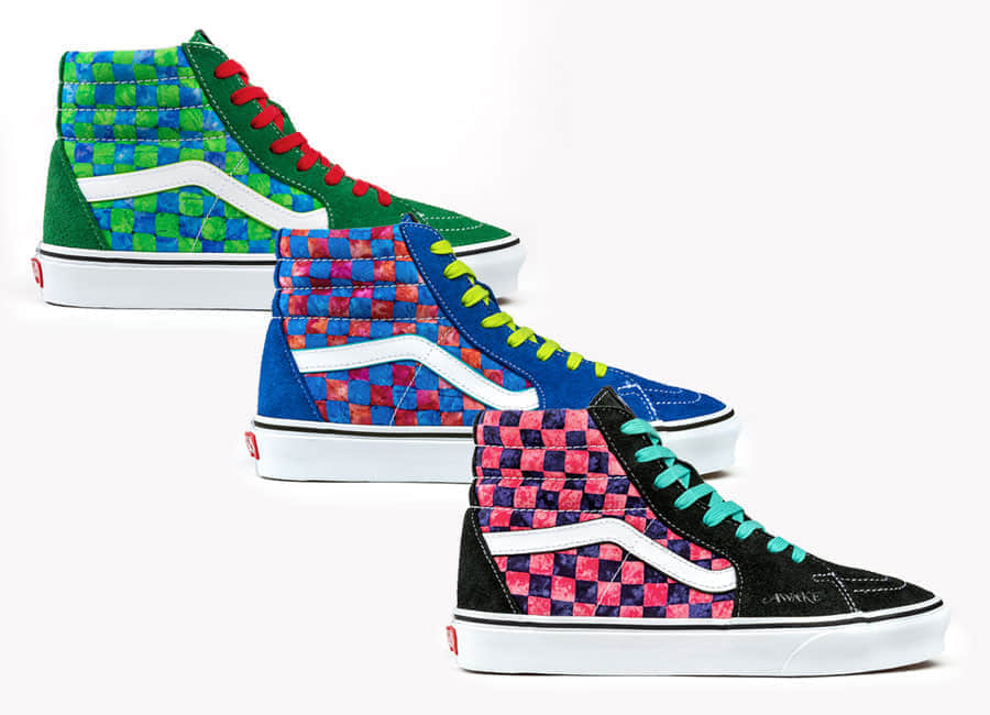 Awake NY x Vans Sk8-Hi联名来袭！棋盘格看花眼！ (ID:74225) - 图片1