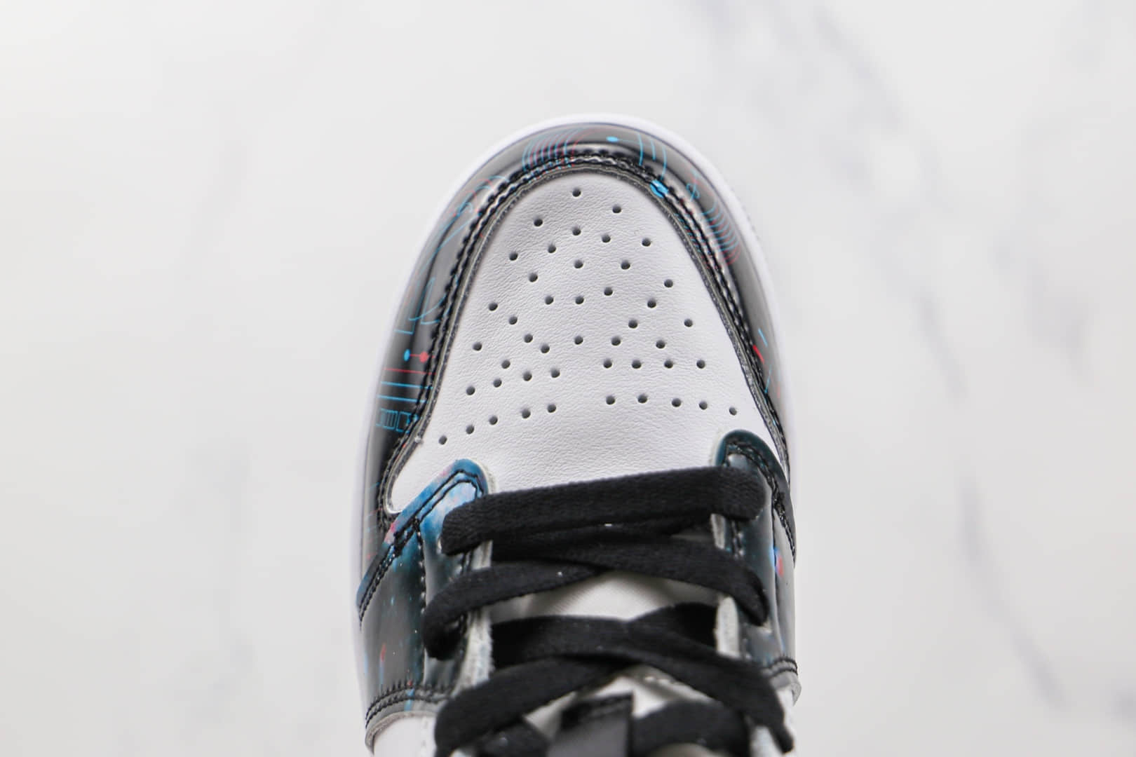乔丹Air Jordan 1 MID纯原版本中帮AJ1裸眼星空3D印花篮球鞋原档案数据开发 货号:BQ6931-114