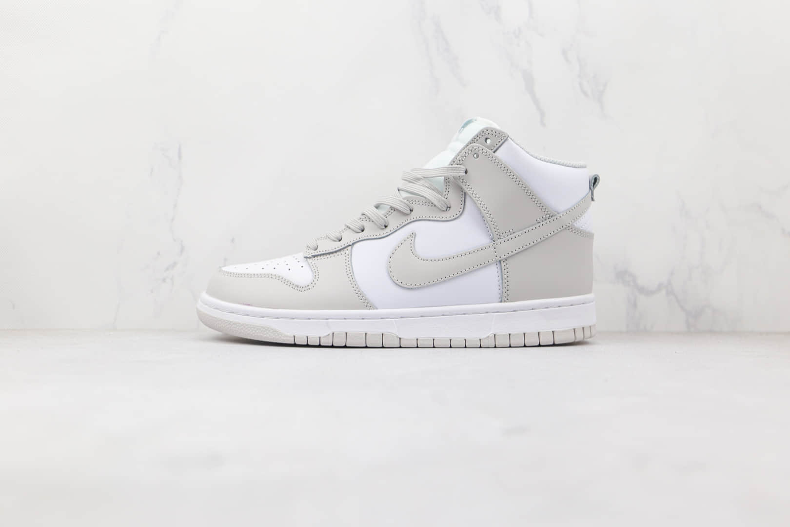 耐克Nike Dunk High Vast Grey纯原版本高帮DUNK灰白色板鞋原档案数据开发 (ID:74272) - 图片1