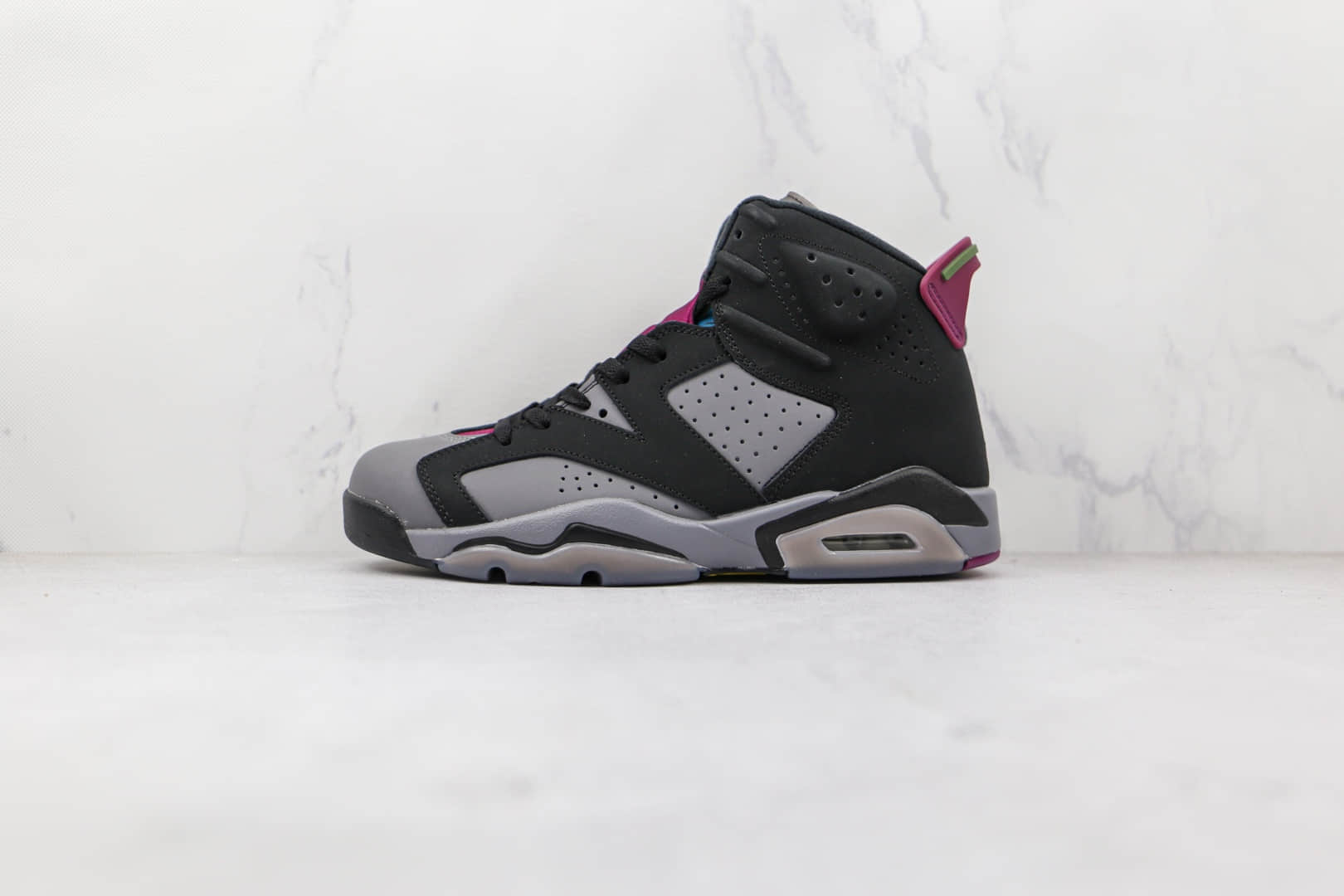 乔丹Air Jordan Bordeaux纯原版本波尔多灰黑紫AJ6篮球鞋原楦头纸板打造 货号:CT8529-063