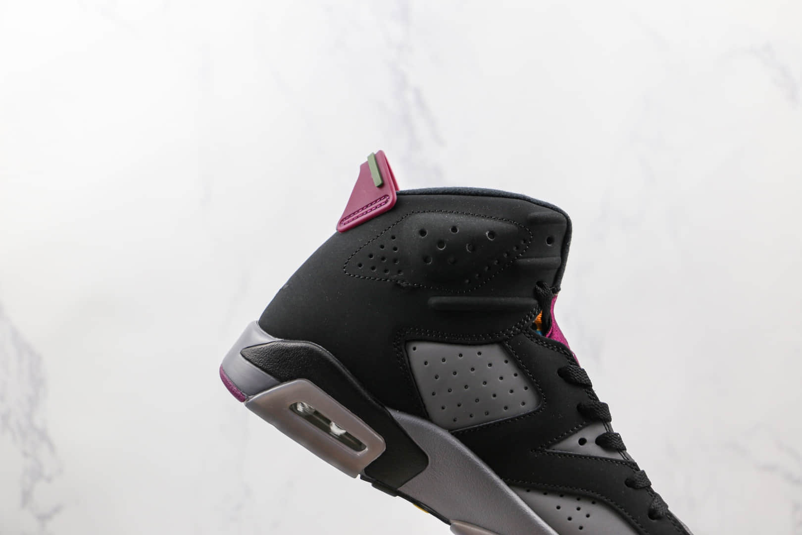 乔丹Air Jordan Bordeaux纯原版本波尔多灰黑紫AJ6篮球鞋原楦头纸板打造 货号:CT8529-063