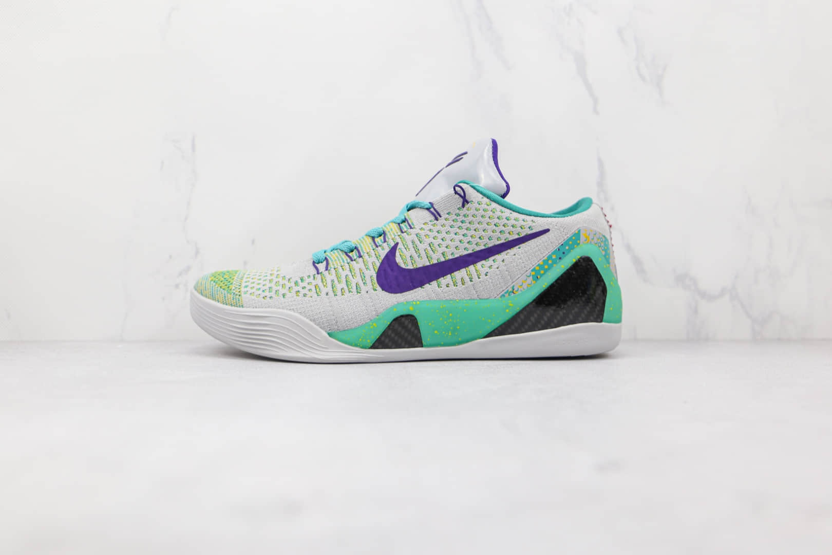耐克Nike Zoom Kobe IX纯原版本科比9代灰绿紫色篮球鞋支持实战 (ID:74469) - 图片1