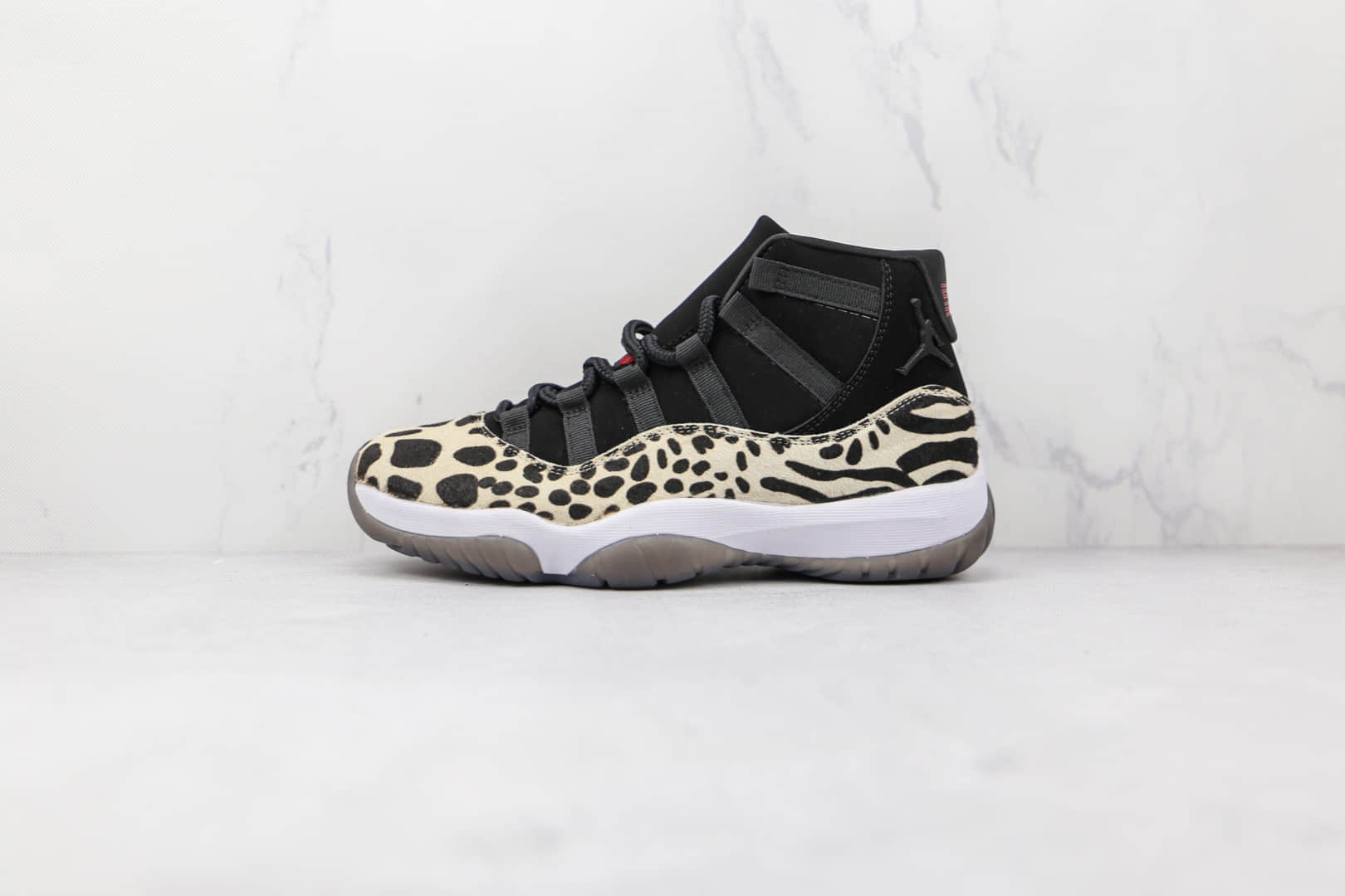 乔丹Air Jordan 11 Animal纯原版本高帮AJ11黑色斑马豹动物皮毛图案篮球鞋内置碳板气垫 货号:AR0715-010