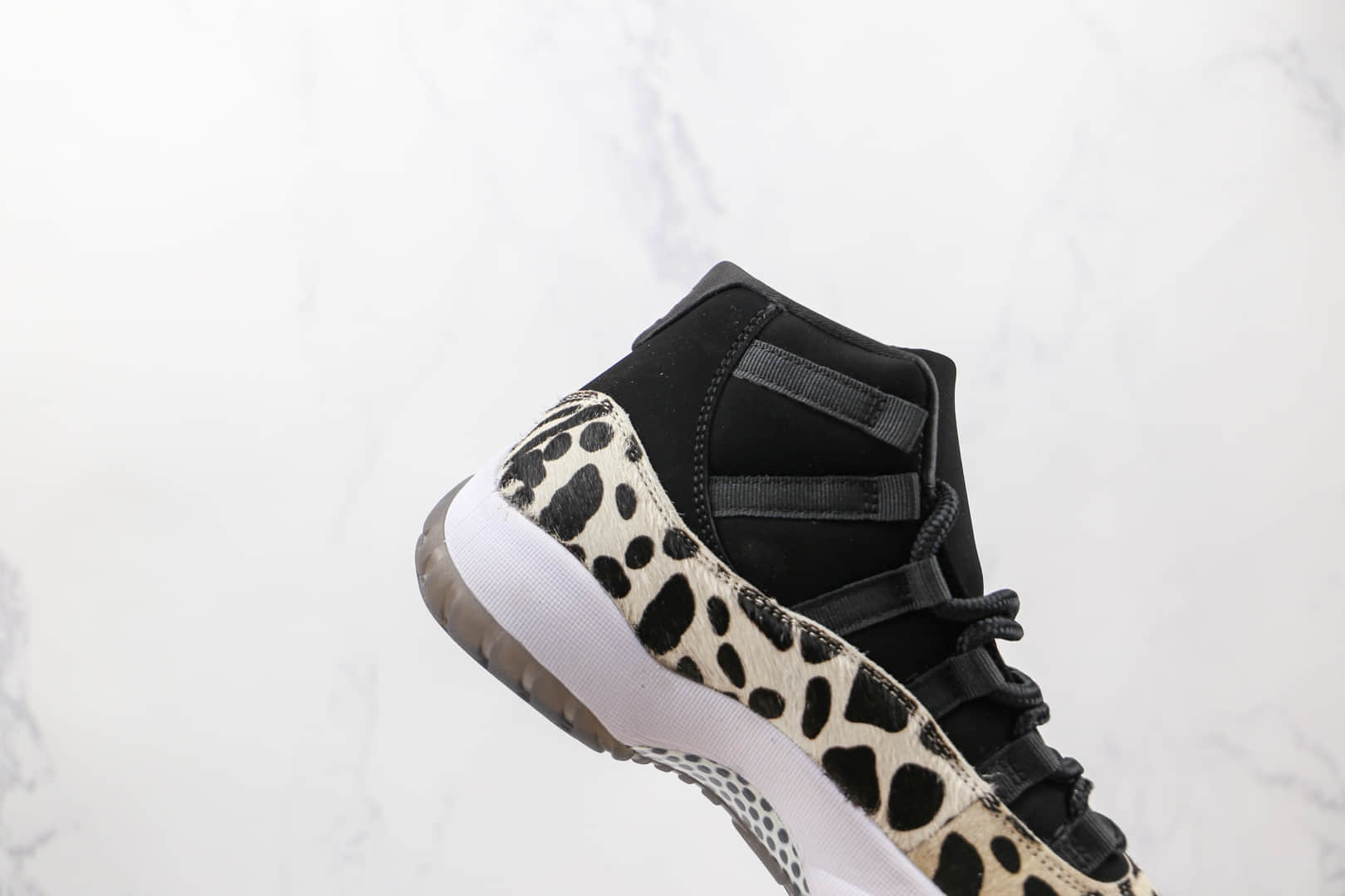乔丹Air Jordan 11 Animal纯原版本高帮AJ11黑色斑马豹动物皮毛图案篮球鞋内置碳板气垫 货号:AR0715-010