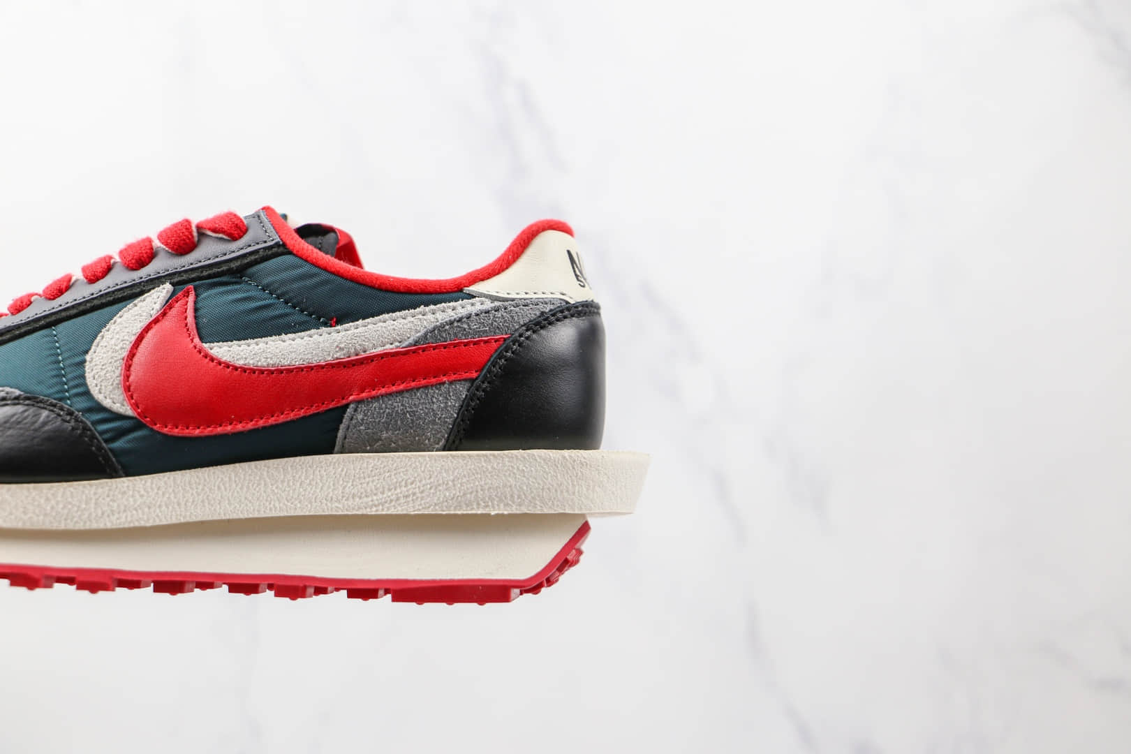 耐克NIKE LDV Waffle x Sacai联名款纯原版本华夫白红双钩网面解构老爹鞋原档案数据开发 货号:DJ4877-300