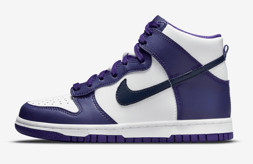 骚紫装扮!全新配色Nike Dunk High官图曝光! 货号:DH9751-100