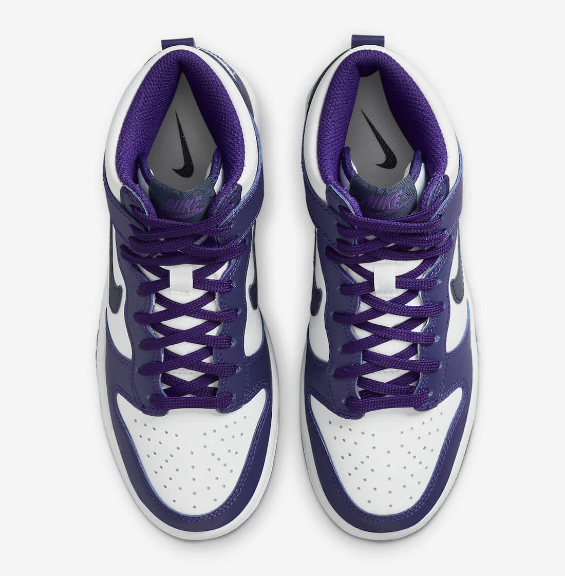 骚紫装扮!全新配色Nike Dunk High官图曝光! 货号:DH9751-100