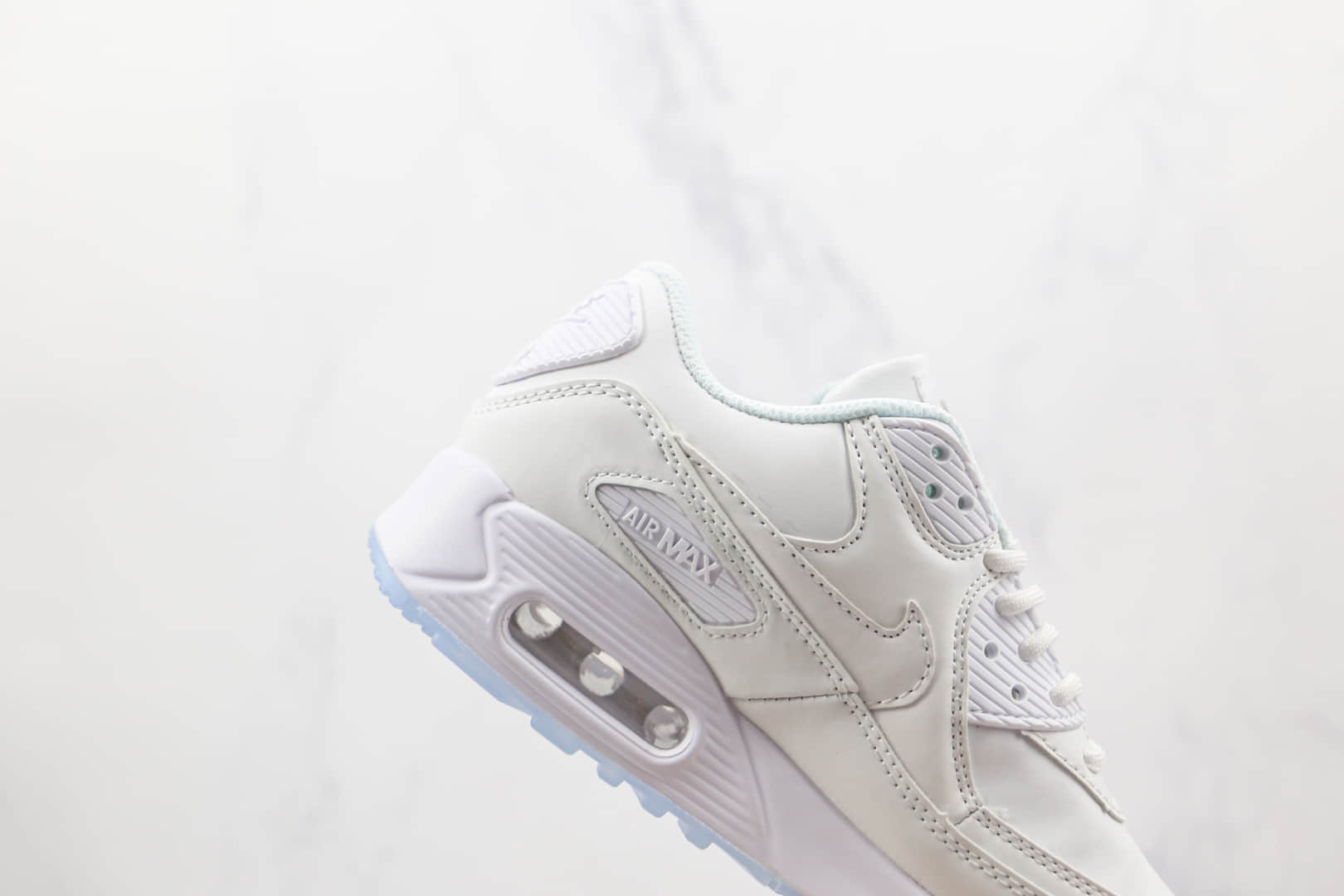 耐克Nike Air Max 90纯原版本白色温变Max90气垫鞋原楦头纸板打造 货号:537384-111
