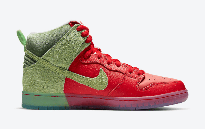耐克SB Dunk“咳嗽草莓”本月发售!别再跳票了! 货号:CW7093-600