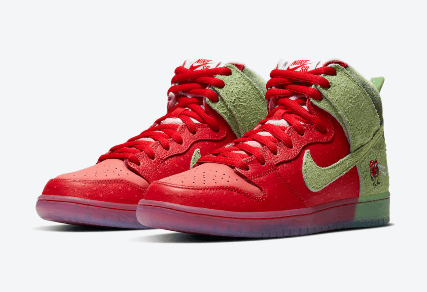 耐克SB Dunk“咳嗽草莓”本月发售!别再跳票了! 货号:CW7093-600