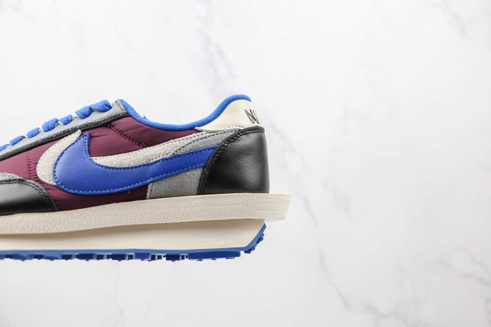 耐克NIKE LDV Waffle x SACAI联名款纯原版本华夫2.0酒红色白蓝双钩老爹鞋原楦头纸板打造 货号:DH1347-100