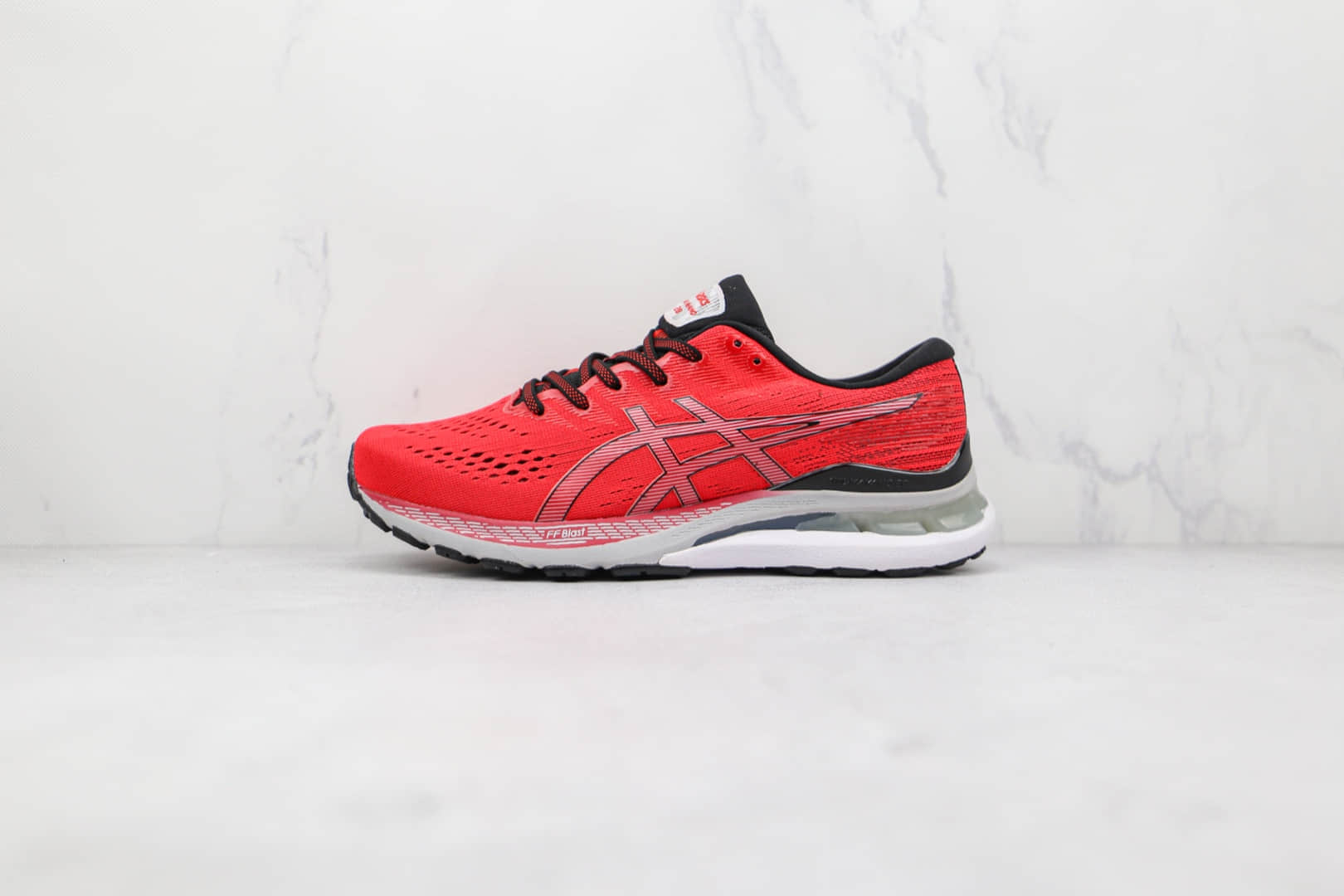 亚瑟士ASICS GEL-KAYANO 28纯原版本黑红色K28缓震慢跑鞋原盒原标 (ID:74894) - 图片1