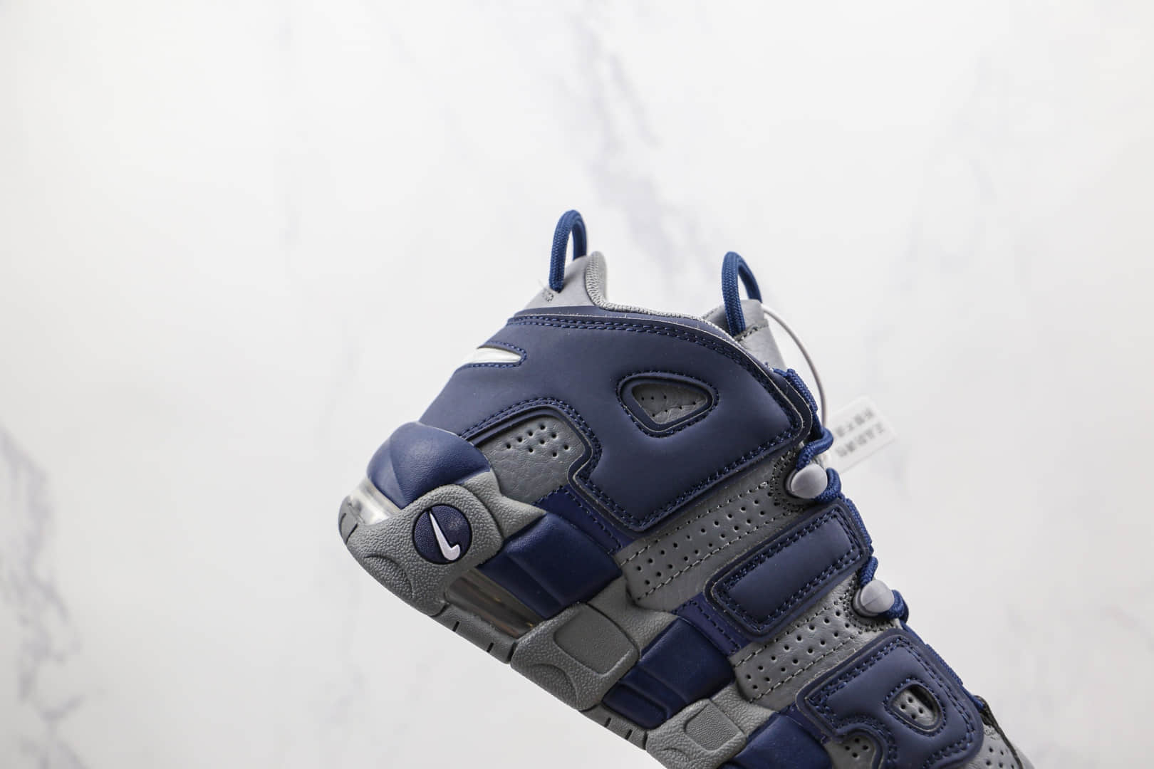 耐克Nike Air More Uptempo纯原版本皮蓬灰蓝色篮球鞋原档案数据开发 货号:415082-009