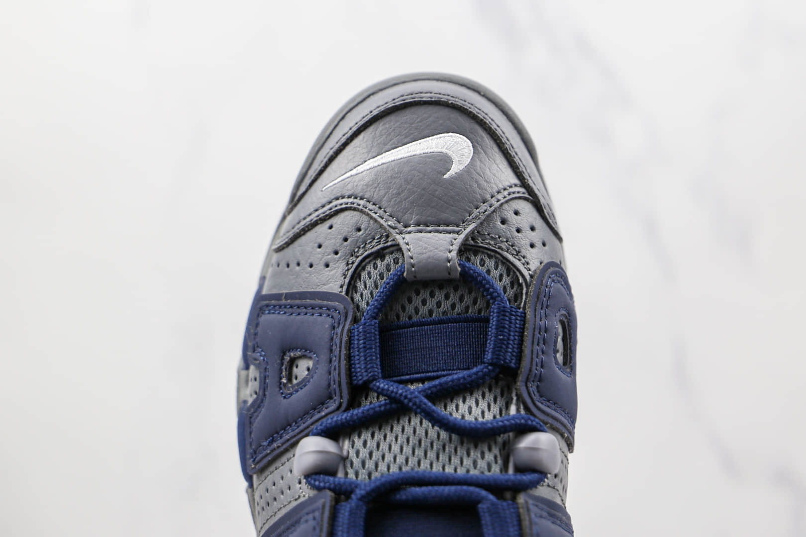 耐克Nike Air More Uptempo纯原版本皮蓬灰蓝色篮球鞋原档案数据开发 货号:415082-009