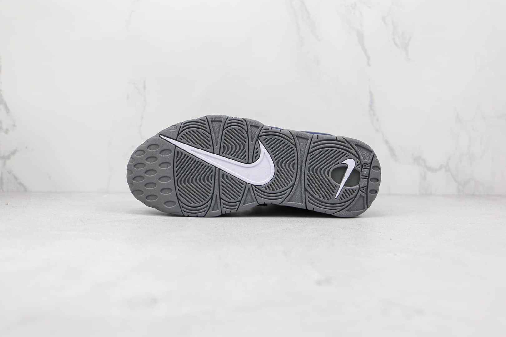 耐克Nike Air More Uptempo纯原版本皮蓬灰蓝色篮球鞋原档案数据开发 货号:415082-009