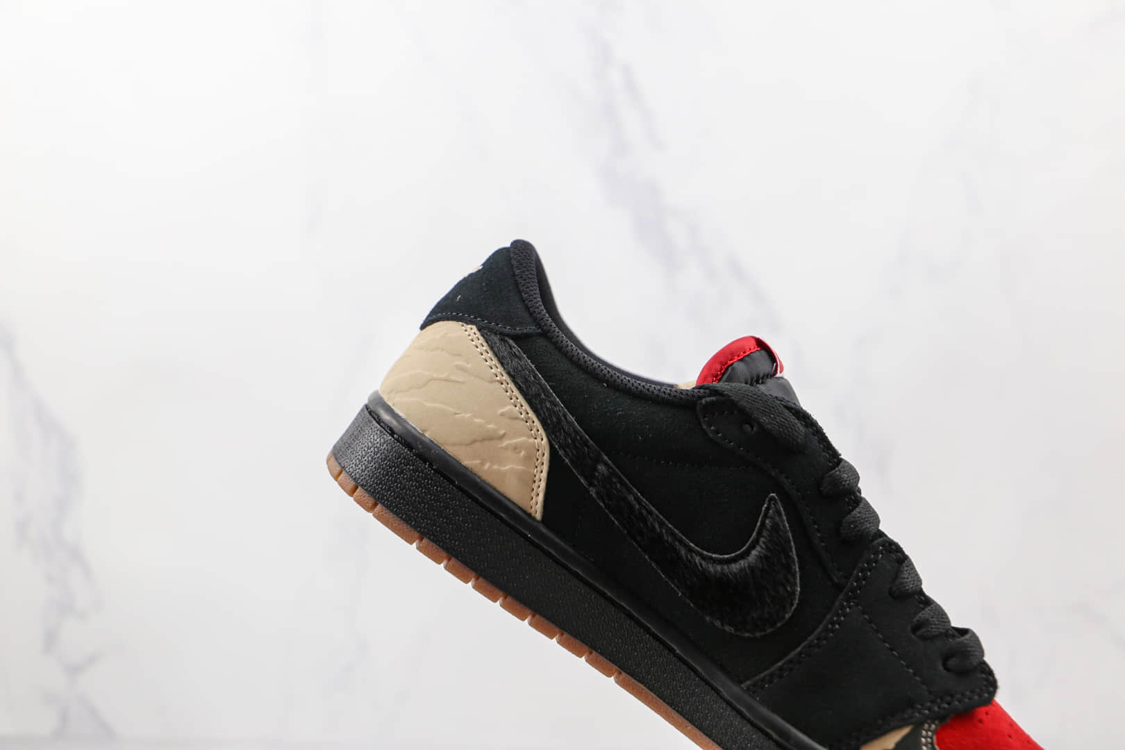 乔丹Air Jordan 1 Low纯原版本低帮AJ1黑红主题食肉动物板鞋原盒原标 货号:DN3400-001