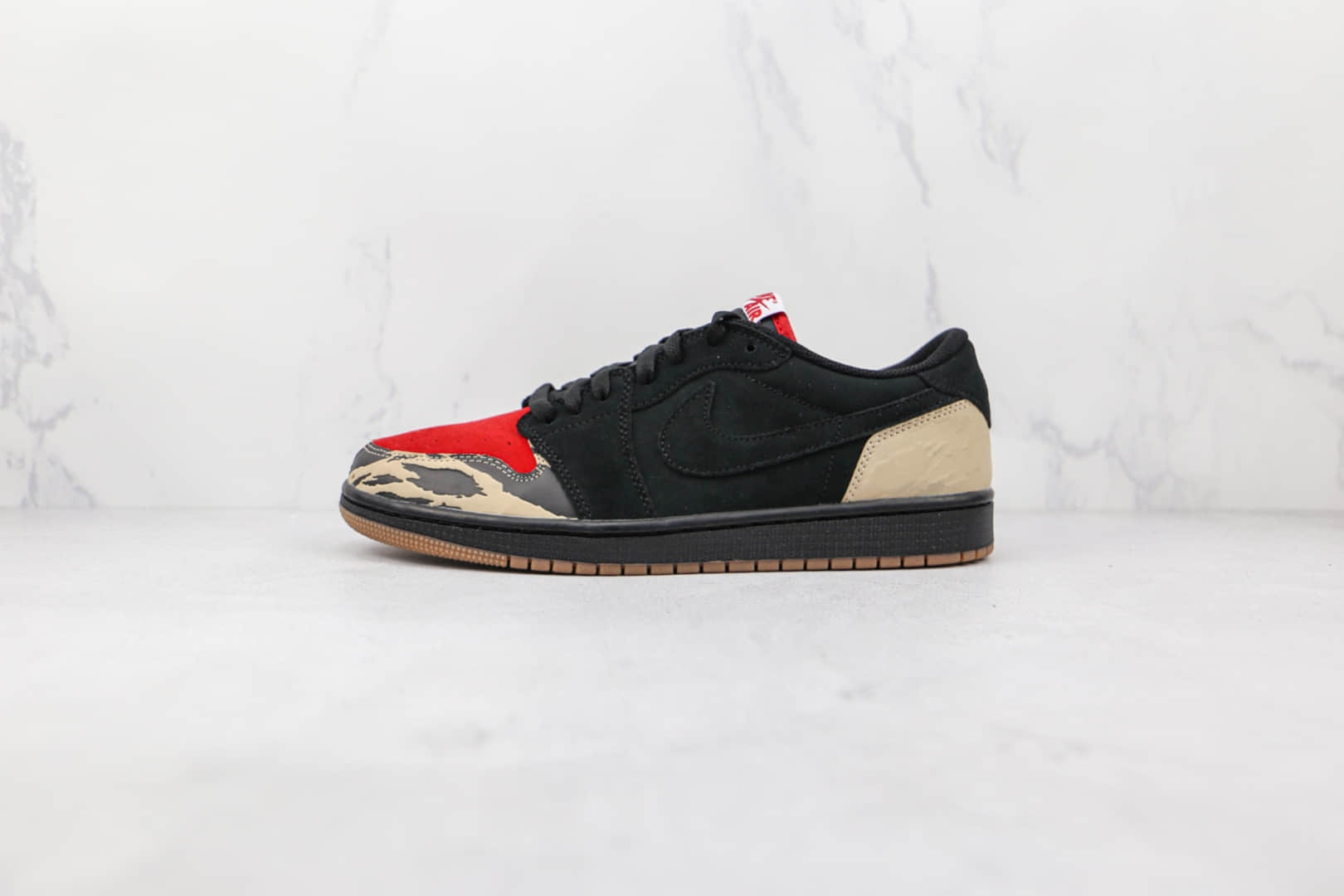 乔丹Air Jordan 1 Low纯原版本低帮AJ1黑红主题食肉动物板鞋原盒原标 货号:DN3400-001