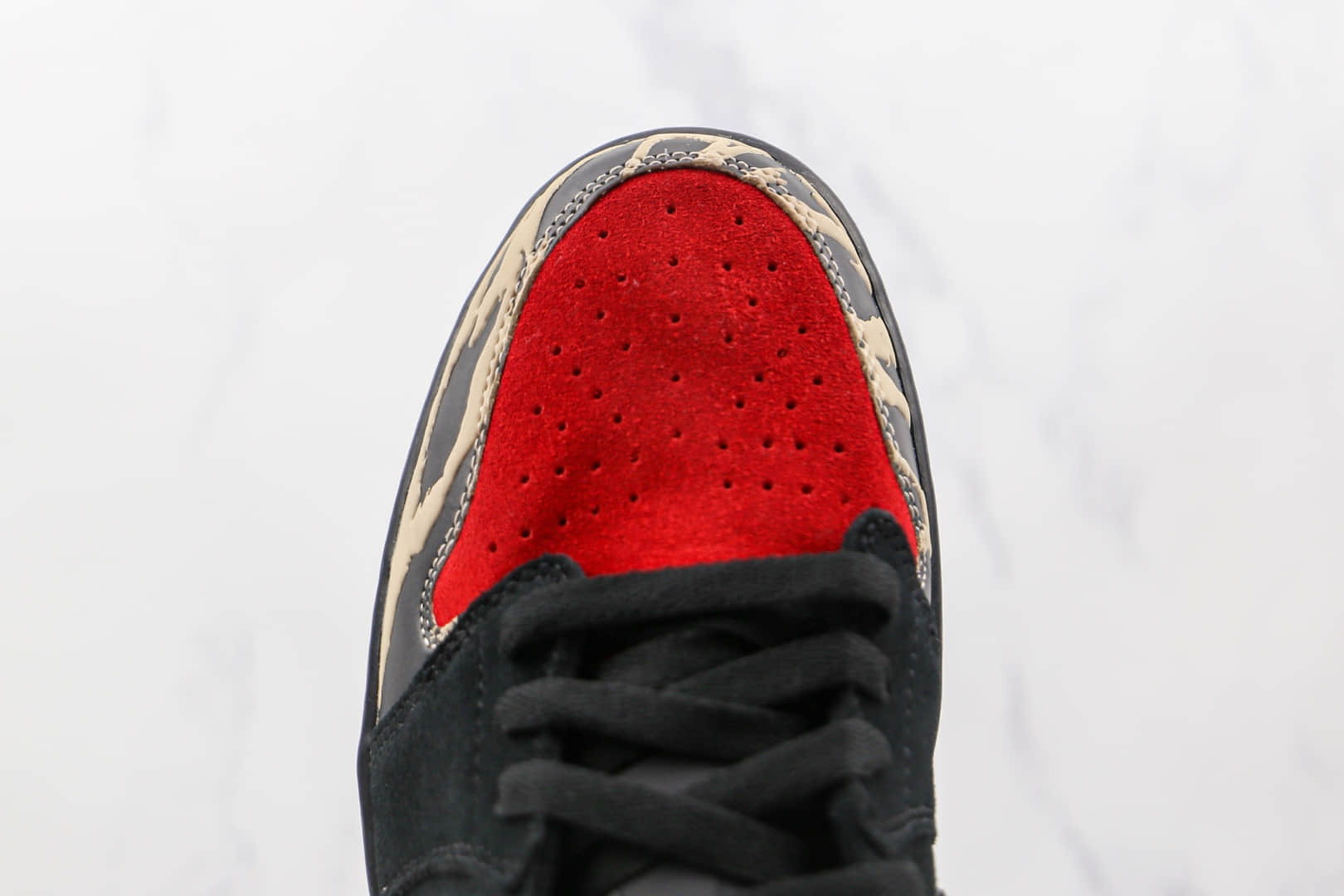 乔丹Air Jordan 1 Low纯原版本低帮AJ1黑红主题食肉动物板鞋原盒原标 货号:DN3400-001