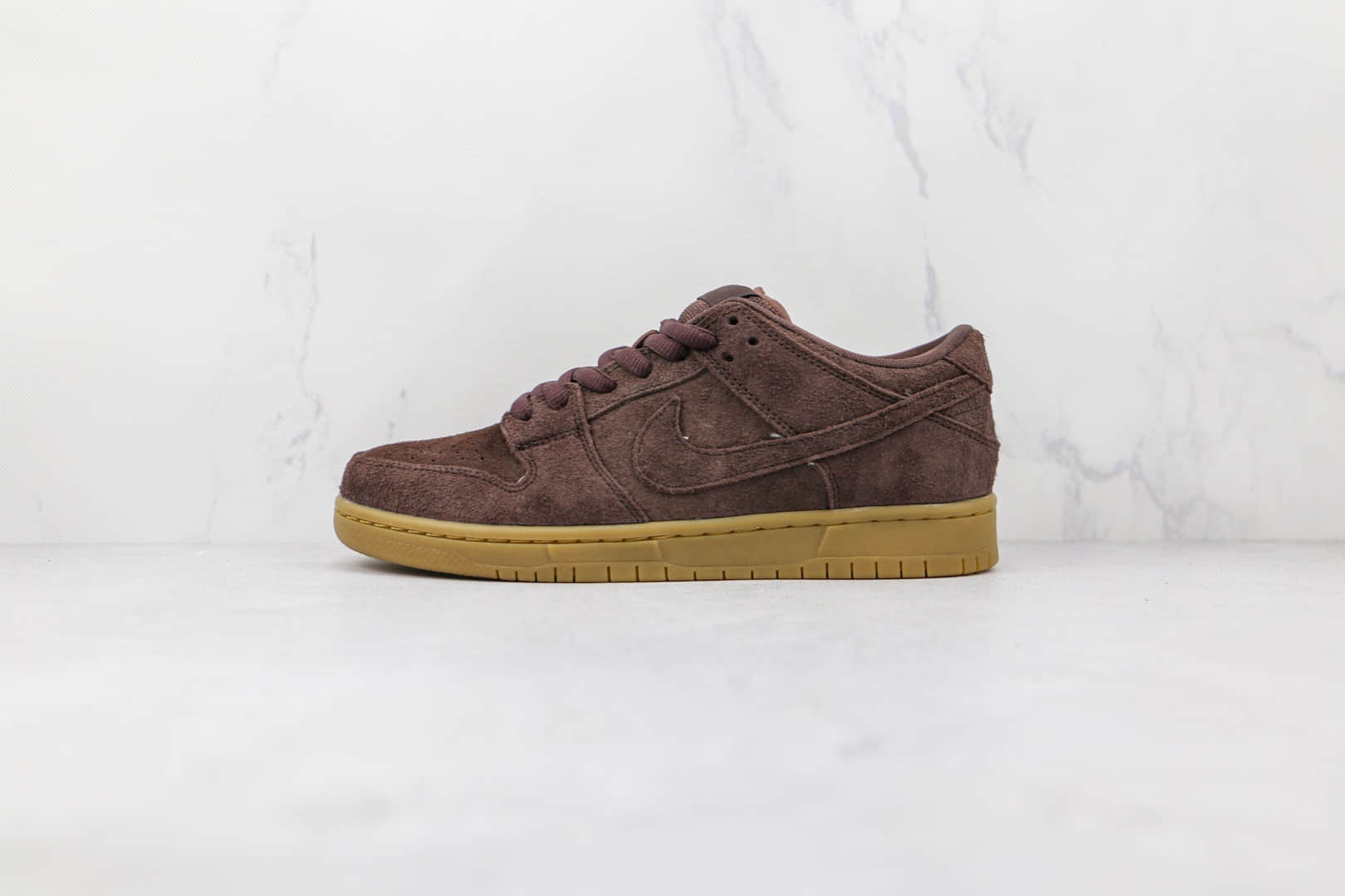 耐克Nike Dunk SB Low纯原版本低帮SB DUNK大脚怪麂皮红褐色板鞋内置气垫 货号:313170-222