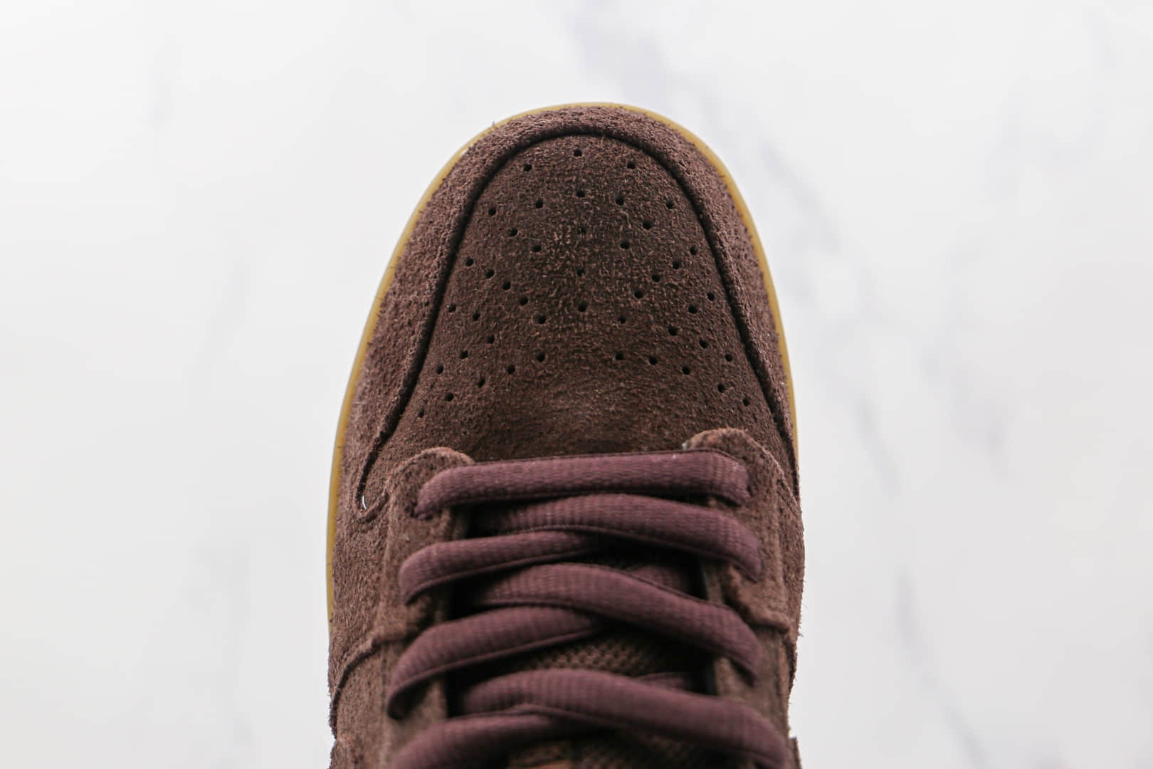 耐克Nike Dunk SB Low纯原版本低帮SB DUNK大脚怪麂皮红褐色板鞋内置气垫 货号:313170-222