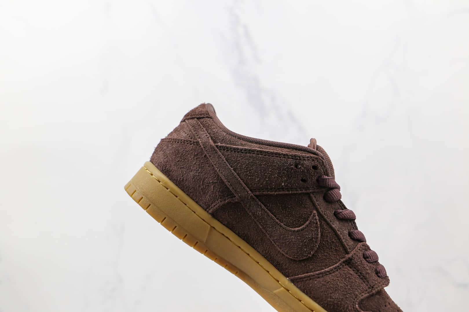 耐克Nike Dunk SB Low纯原版本低帮SB DUNK大脚怪麂皮红褐色板鞋内置气垫 货号:313170-222
