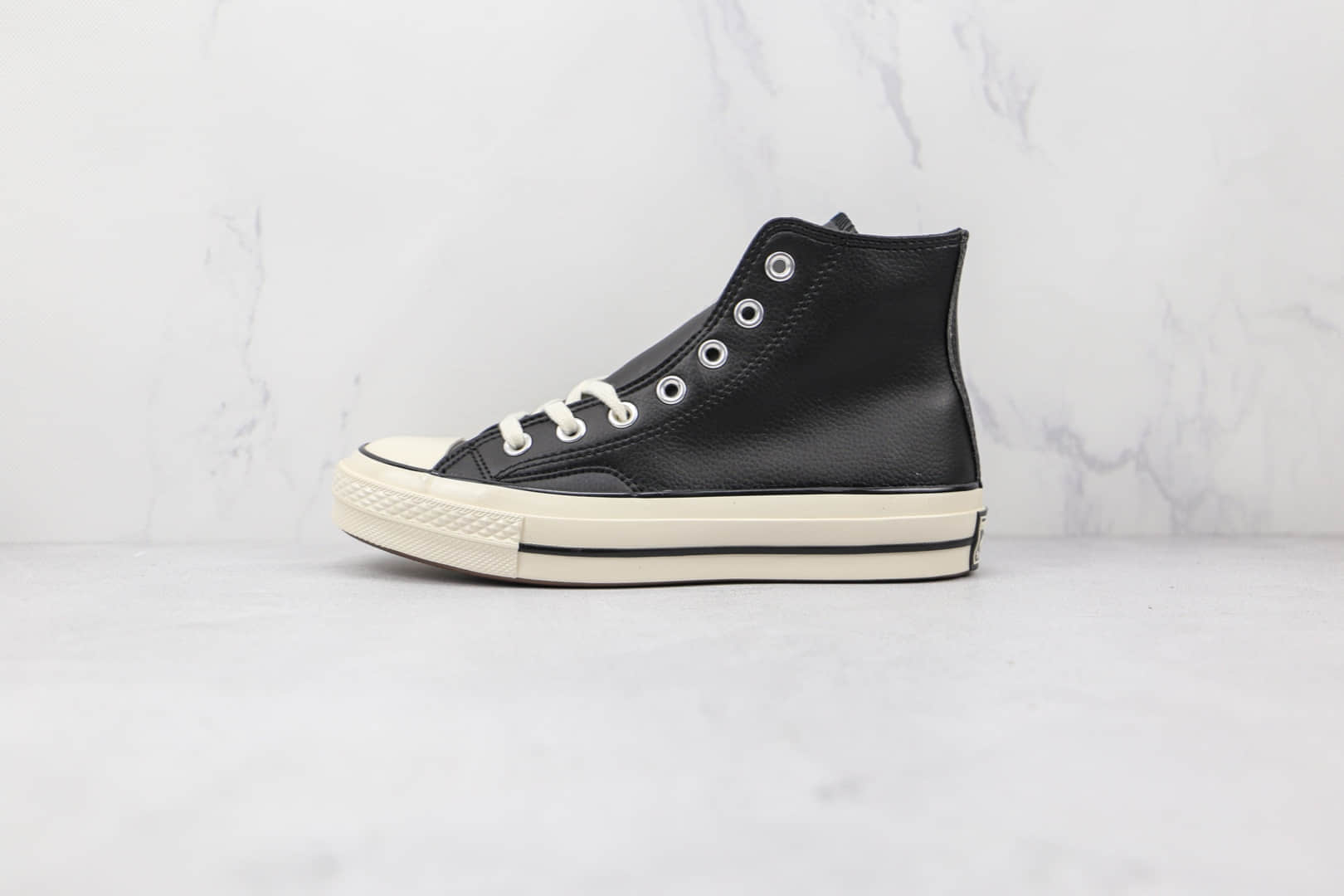匡威Converse 1970S公司级版本皮面经典复古黑色硫化板鞋原楦头纸板打造 (ID:75205) - 图片1