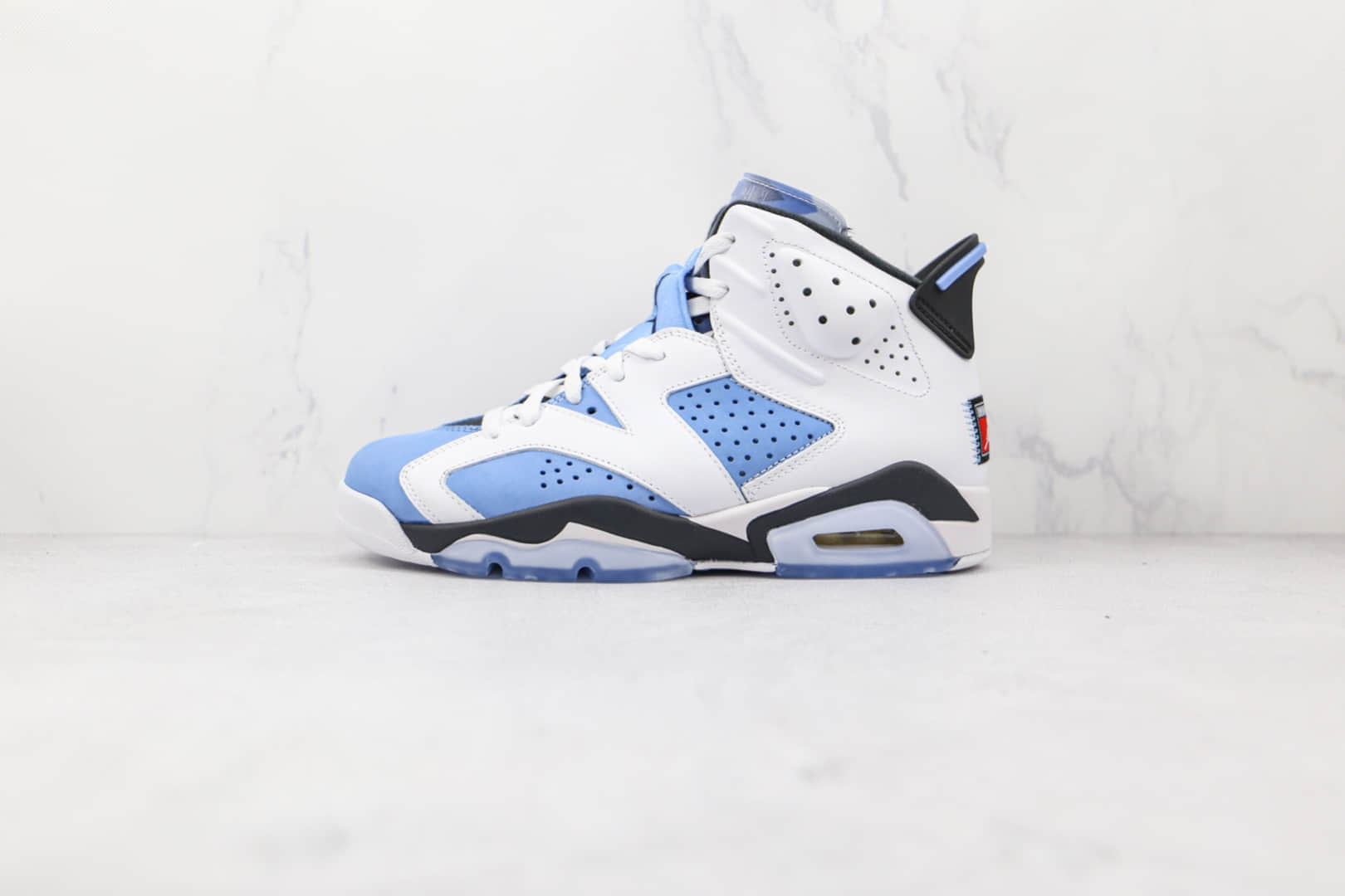 乔丹Air Jordan 6 University Blue纯原版本北卡蓝白蓝色AJ6篮球鞋原楦头纸板打造 (ID:75435) - 图片1