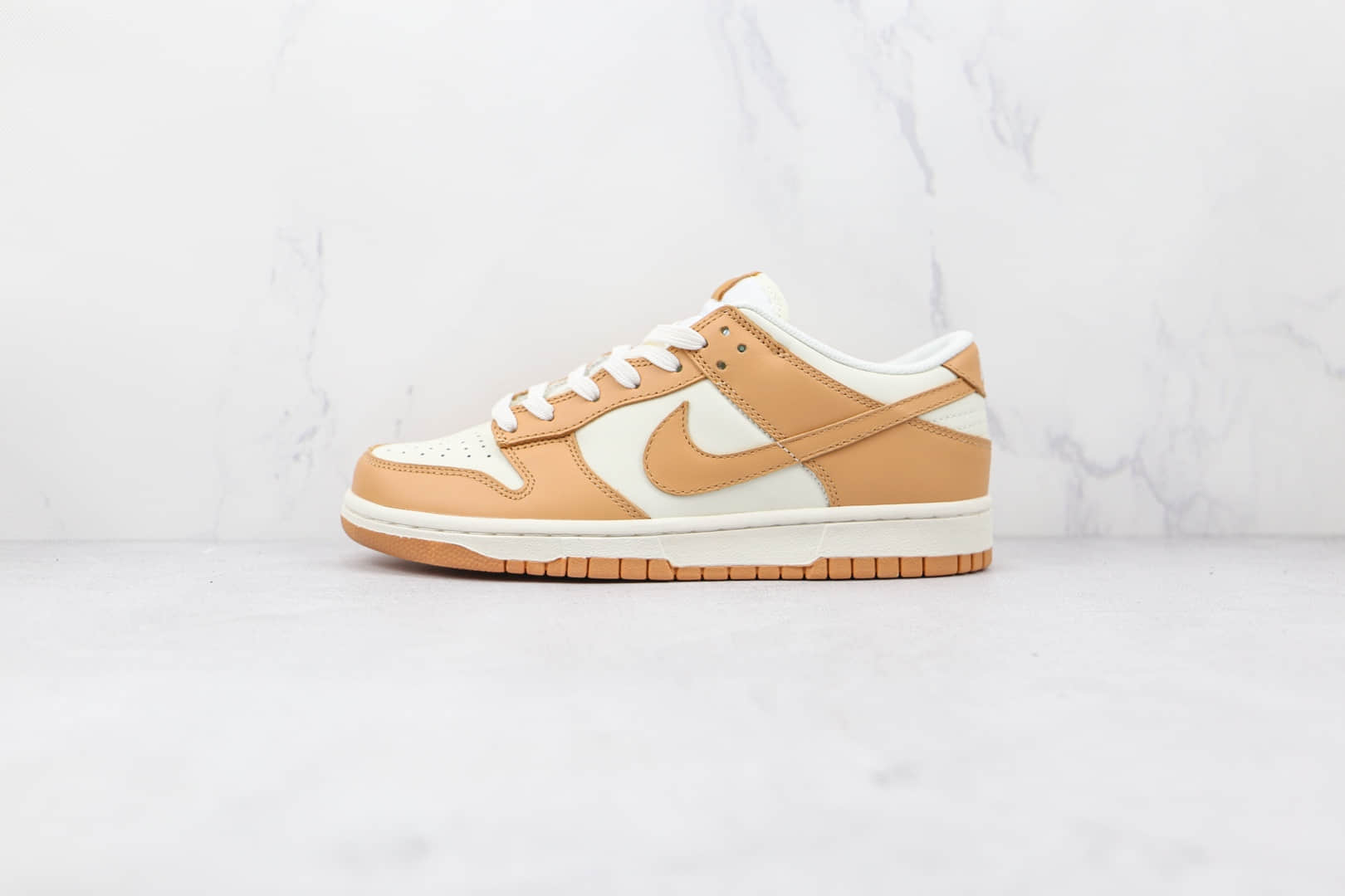 耐克Nike Dunk Low Wmns纯原版本低帮DUNK米橘色白橙色板鞋原盒原标 (ID:75570) - 图片1