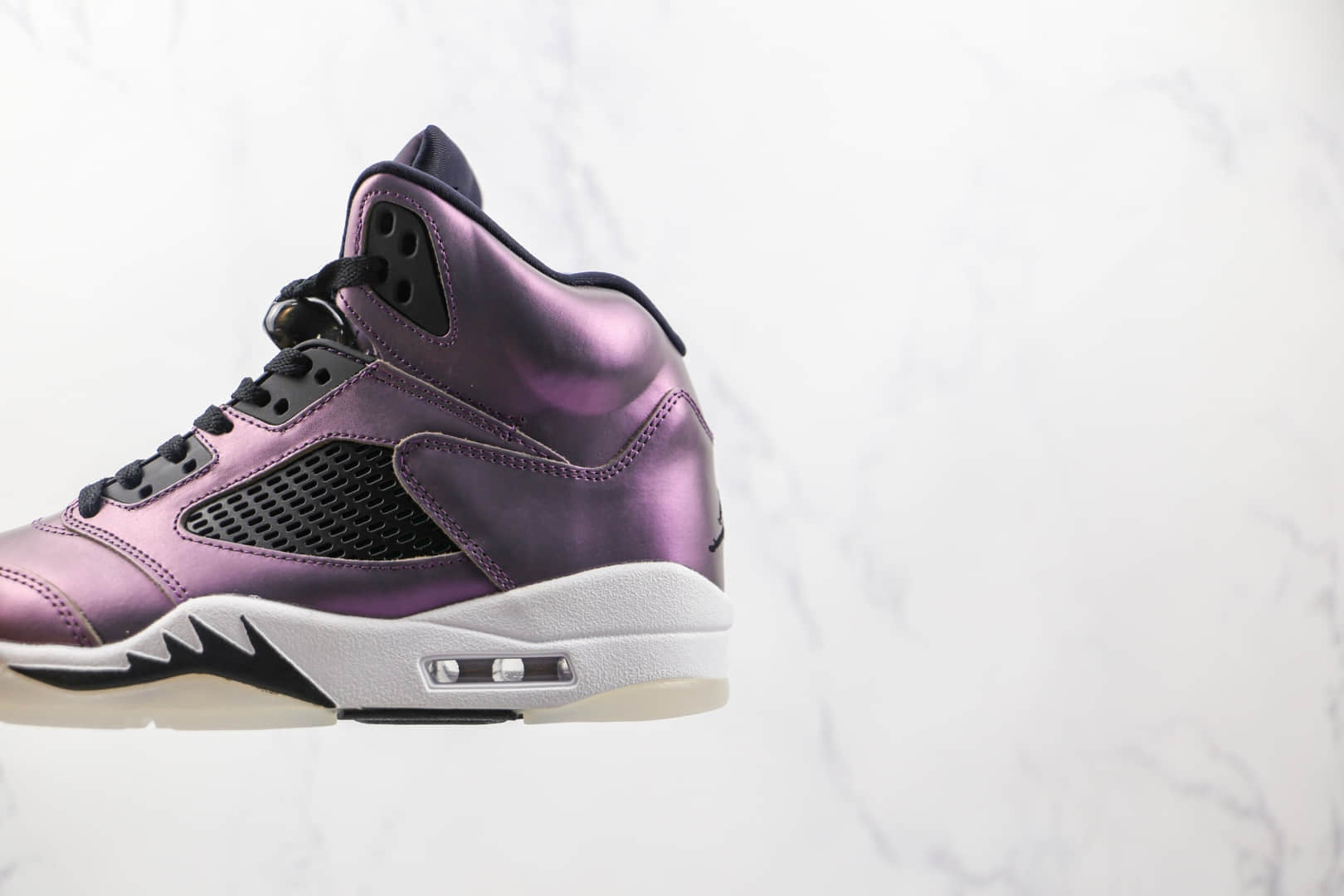 乔丹Air Jordan 5 WMNS Oil Grey纯原版本变色龙紫色AJ5篮球鞋原楦头纸板打造 货号:CD2722-001