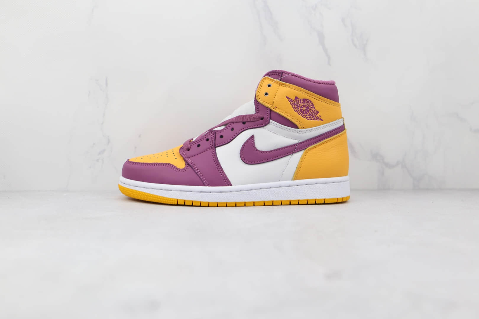 乔丹Air Jordan 1 High OG Brotherhood纯原版本高帮AJ1湖人红黄色篮球鞋原楦头纸板打造 (ID:75631) - 图片1