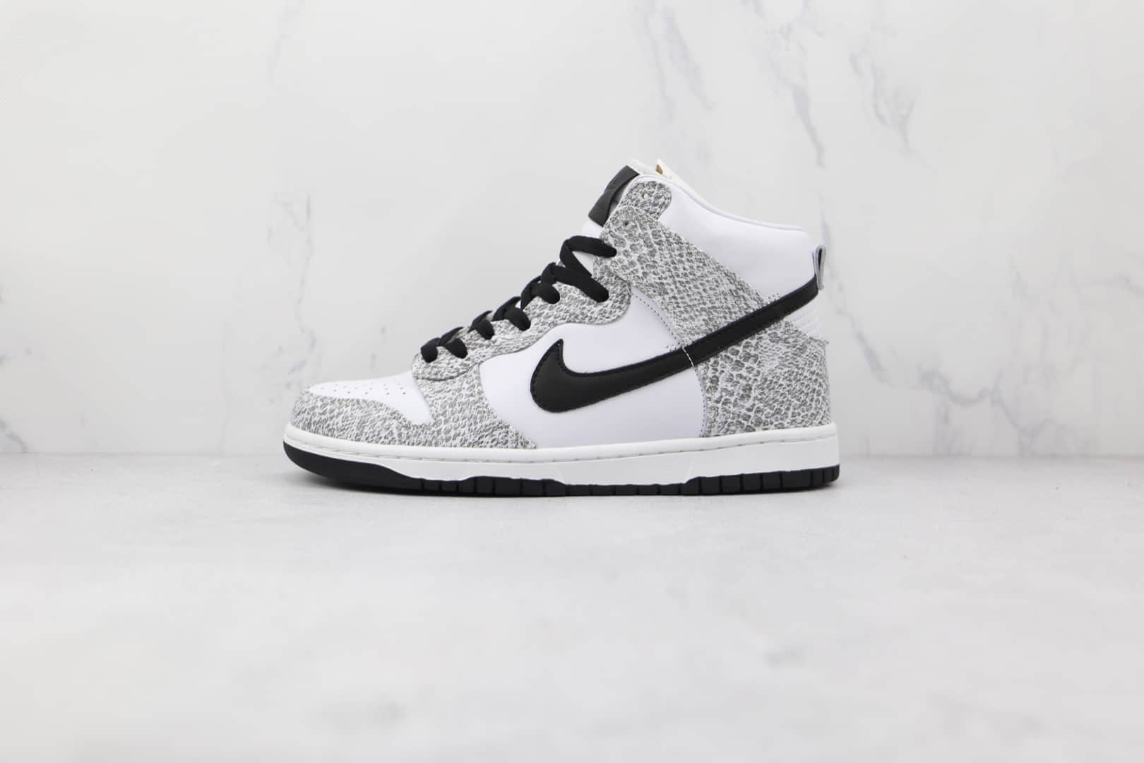 耐克Nike Dunk High 3M Snake纯原版本高帮DUNK白灰蛇纹3M反光板鞋原盒原标 (ID:75647) - 图片1