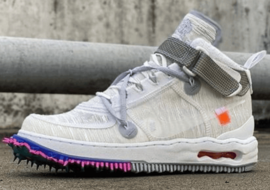溶解钉鞋外底！OW x AF1 Mid完整实物曝光！ (ID:75682) - 图片1