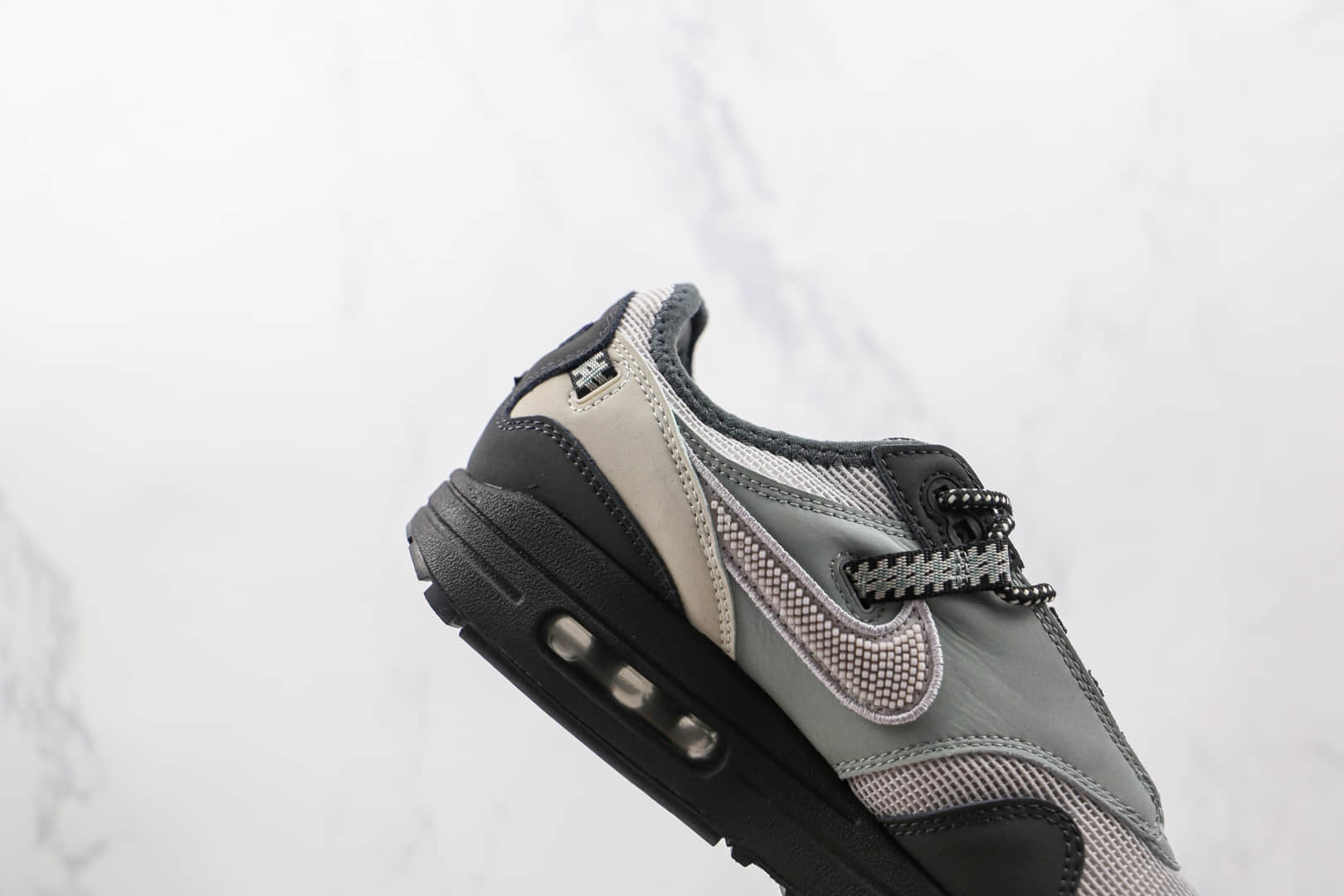 耐克Nike Air Max 1 Cactus Jack x Travis Scott联名款纯原版本Max1灰黑色倒勾气垫鞋原档案数据开发 货号:DO9392-001